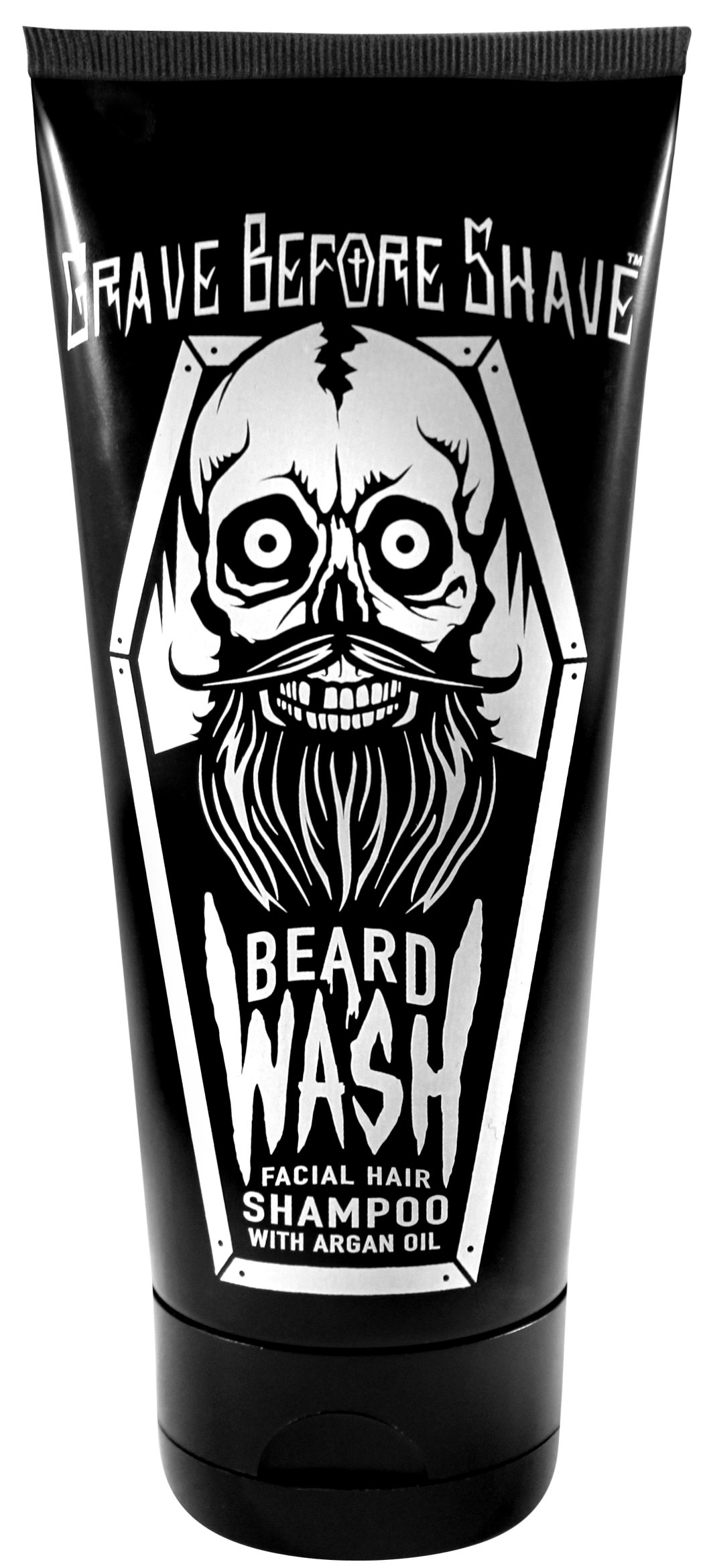 GRAVE BEFORE SHAVE™ Beard Wash Shampoo for Men - 6oz Tube - Natural & Hydrating Beard Cleanser - Perfect for Daily Grooming & Softening Facial Hair