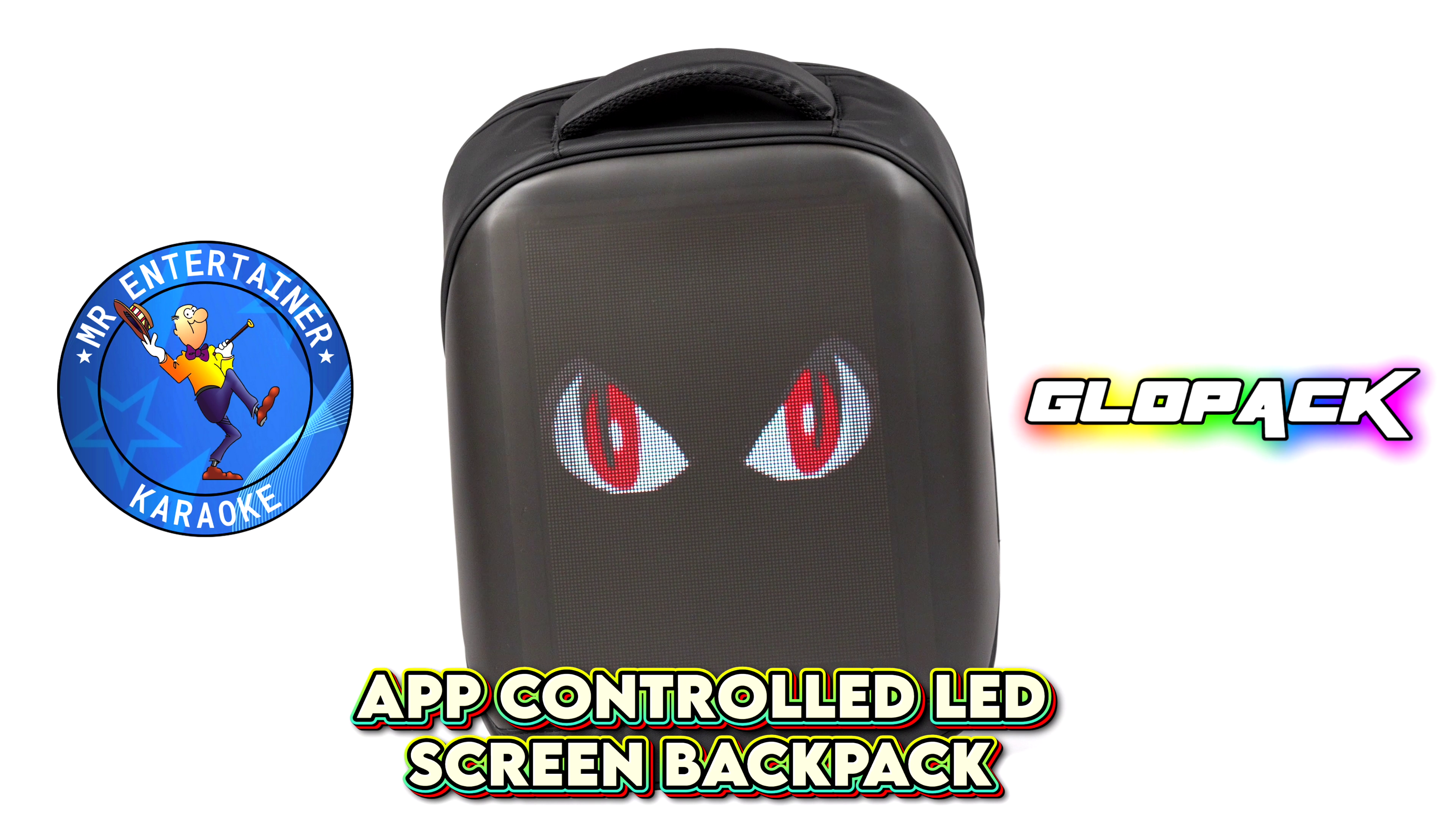 Glopack LED Screen Backpack - Customizable Advertising Display for Promotions & Events | Perfect for Street Performers, DJs, and Brand Marketing