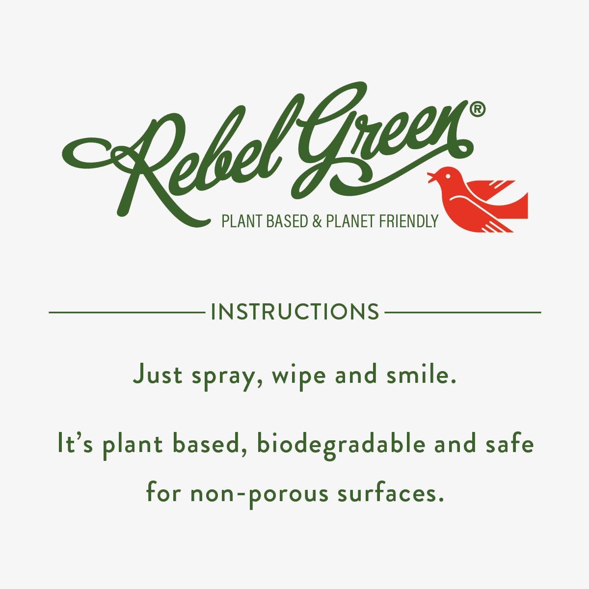 Rebel Green Natural All-Purpose Cleaning Spray - Essential Oil Multi-Surface Cleaner for Kitchen, Bathroom & Floors | Kid & Pet Safe | Eco-Friendly Cleaning Products | Lavender & Grapefruit Scent | 16oz Bottles (4 Pack) | Perfect for Home, Office & Commercial Use