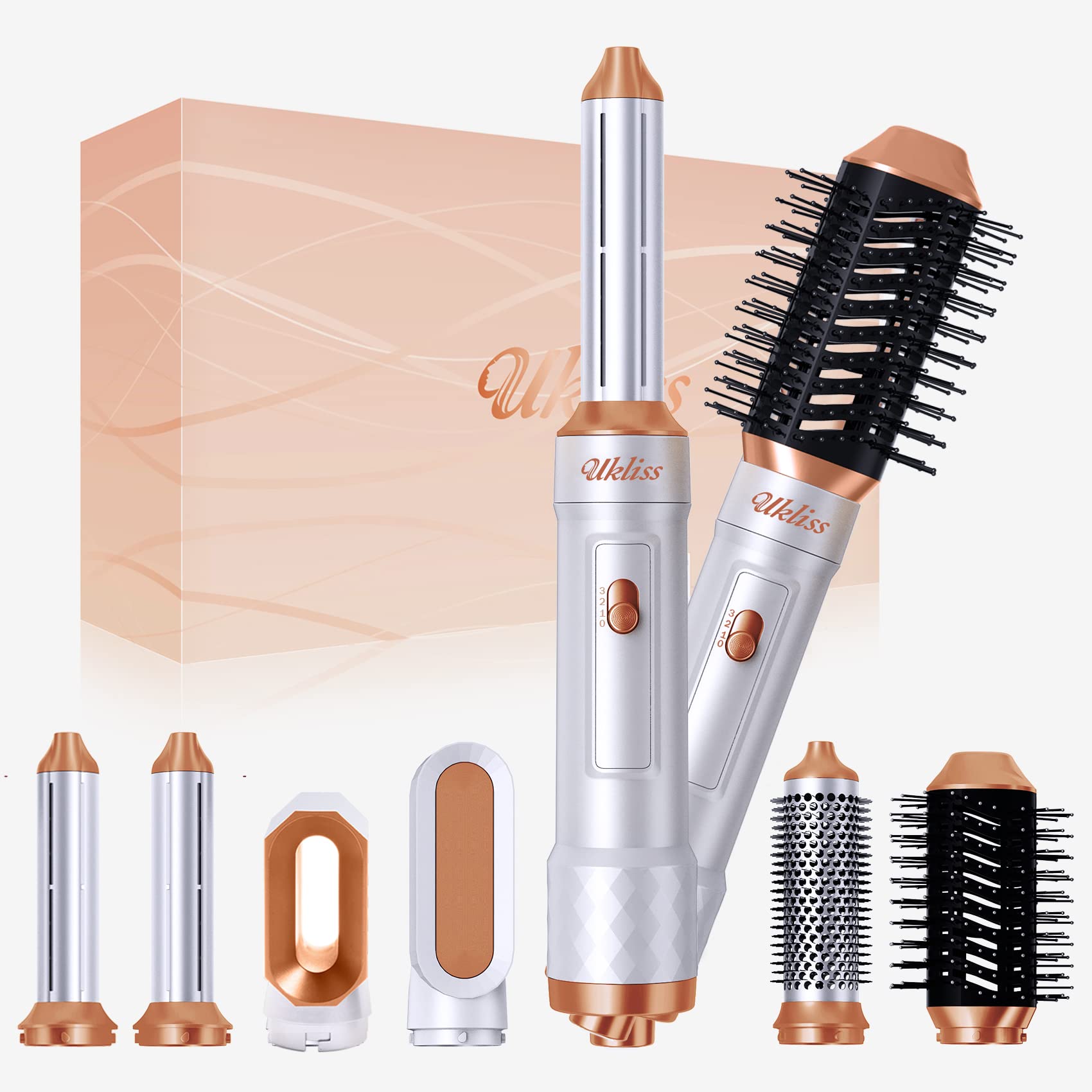 Professional Hair Dryer Brush - 2-in-1 Blow Dryer & Volumizing Styler for Salon-Quality Results at Home - Perfect for Straightening, Smoothing & Adding Volume to All Hair Types