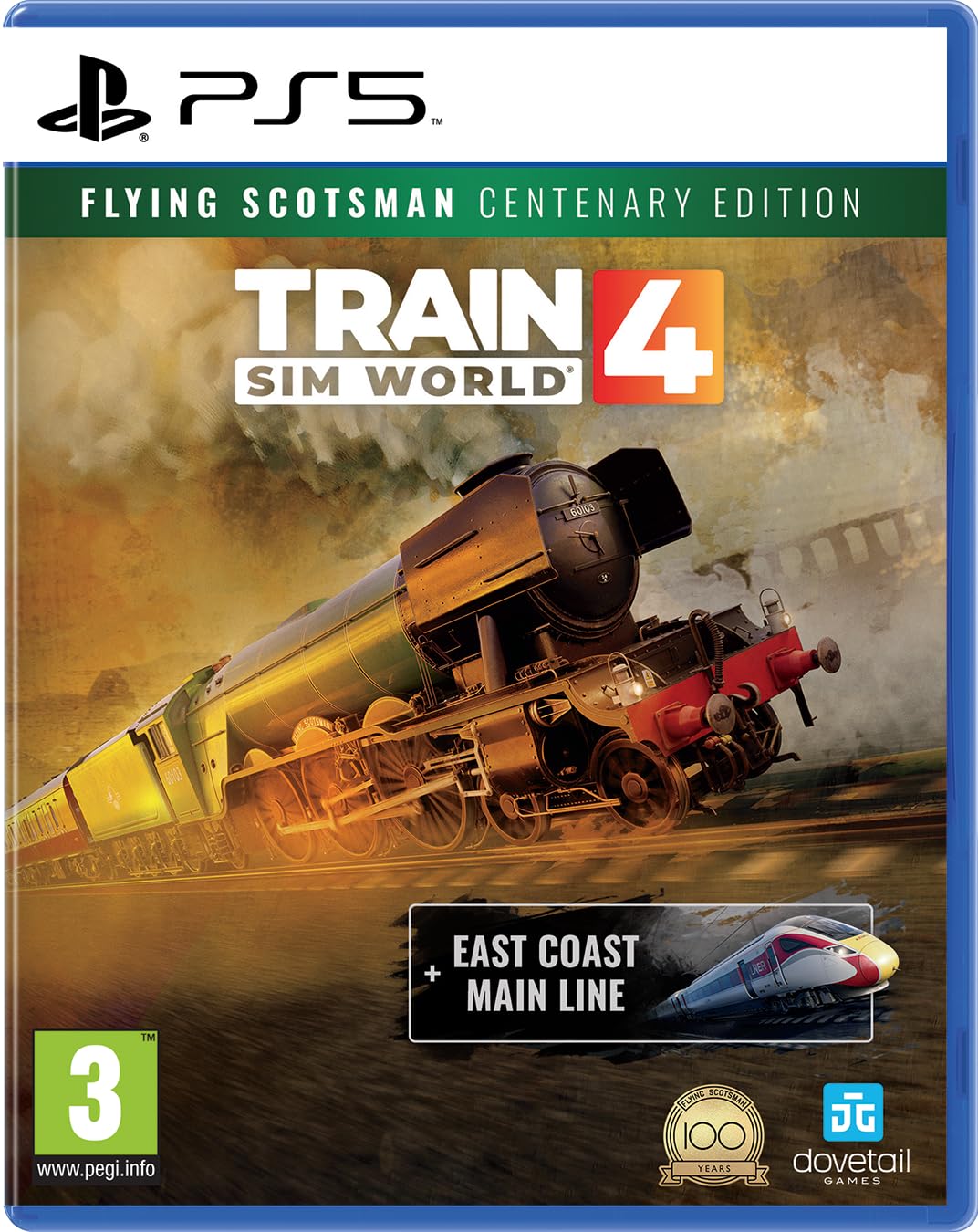 Train Sim World 4 - Flying Scotsman Centenary Edition for PlayStation 5 | Realistic Train Simulation Game | Perfect for Train Enthusiasts & Gaming Collectors