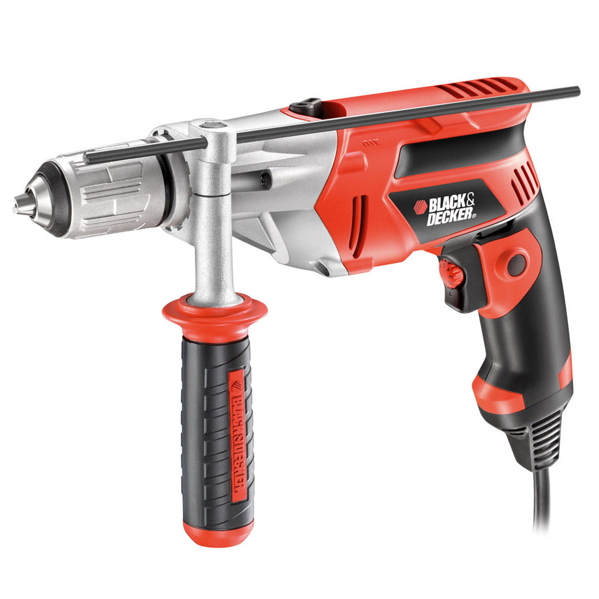 Black and Decker KR 703K Hammer Drill 220V - Powerful Electric Drill for Home Improvement, Woodworking & Metal Projects