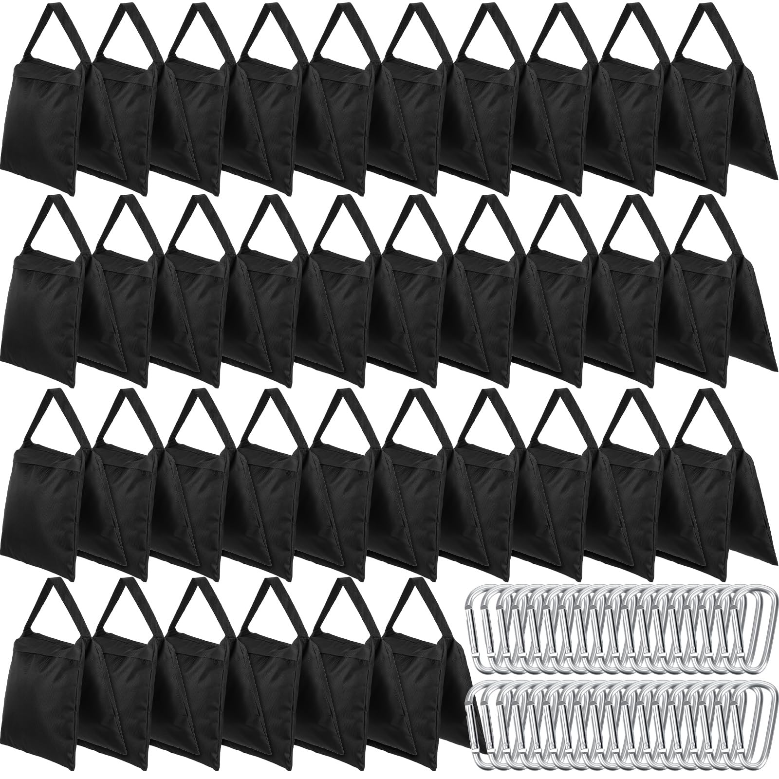 Nuogo 20-Pack Heavy Duty Photography Sand Bags with Hooks - Durable Stage Weights for Photo/Video Studio Equipment, Boom Arms & Outdoor Patio Furniture - Perfect for Wind Stabilization, Equipment Anchoring & Outdoor Decor