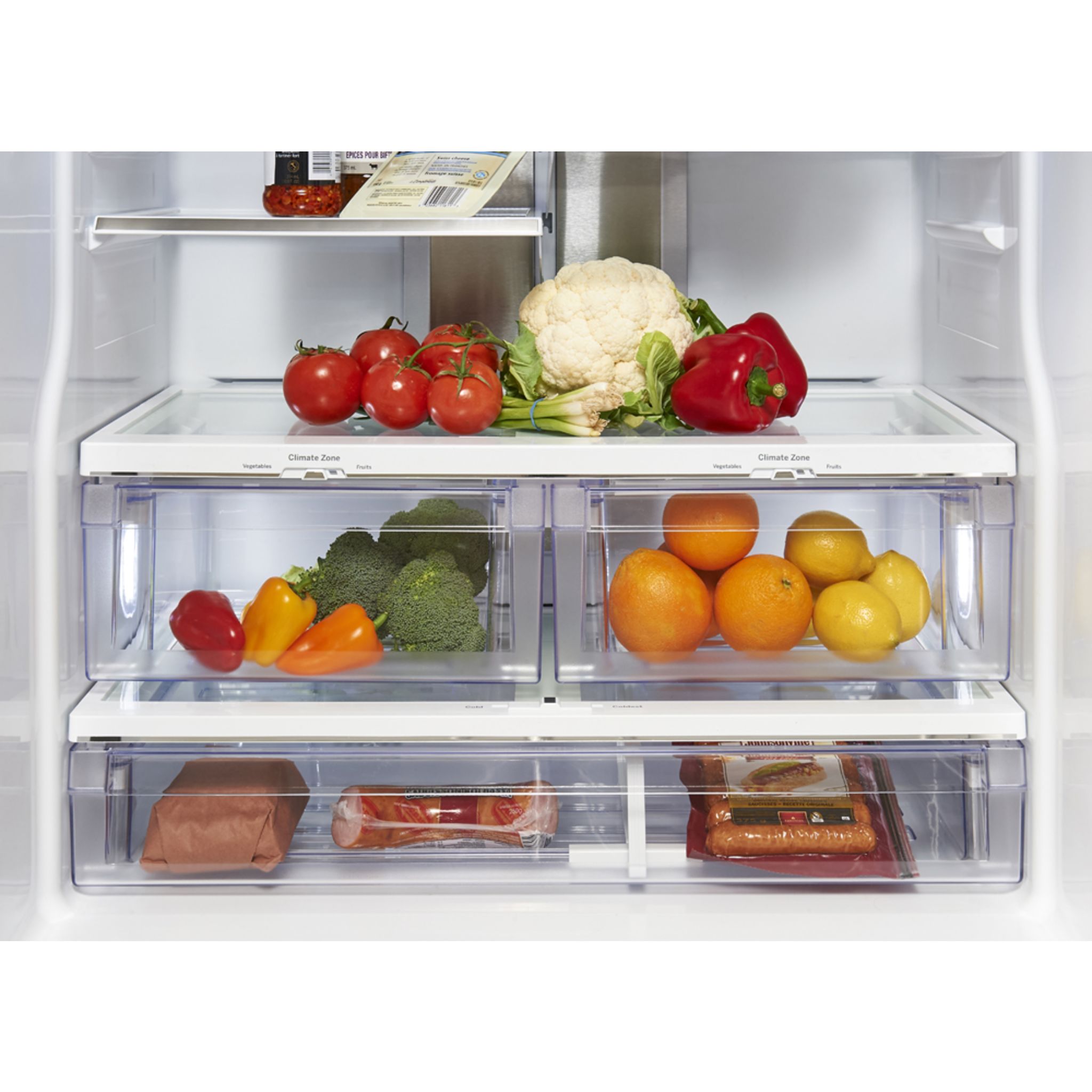 GE Profile 24.8 Cu. Ft. Fingerprint Resistant Stainless Steel Refrigerator - PNE25NYRKFS | Large Capacity French Door Fridge for Modern Kitchen & Family Use