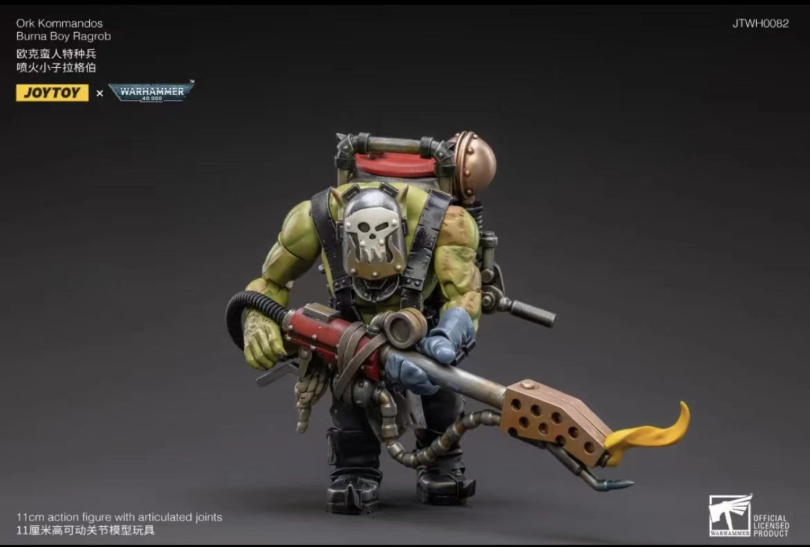 JOYTOY 1/18 Scale Warhammer 40K Ork Kommandos Action Figure - Highly Detailed Collectible Model for Tabletop Gaming & Display