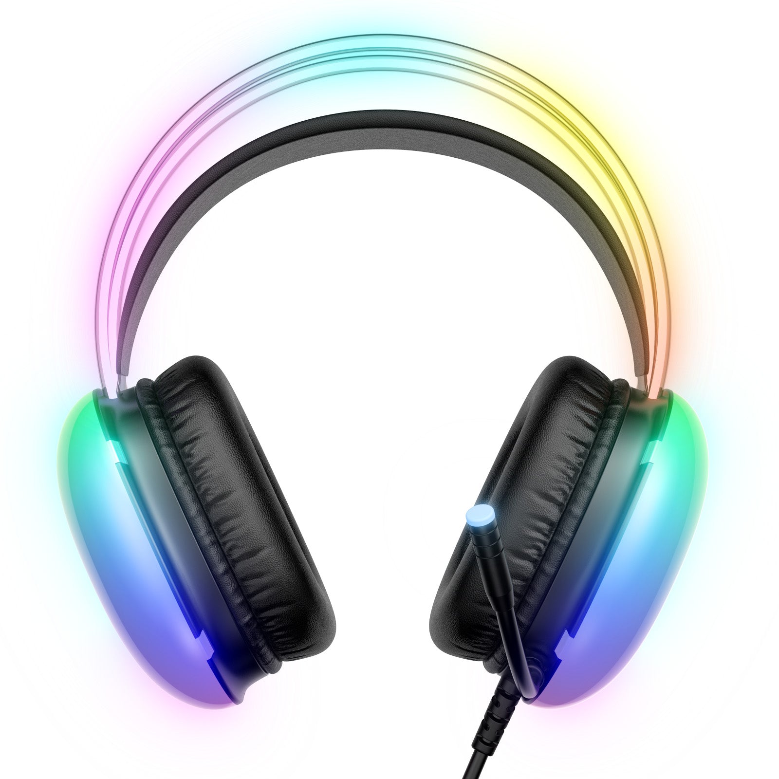 ONIKUMA X25 RGB Gaming Headset with Noise Cancelling Mic - 7.1 Surround Sound for PC, PS4, PS5, Xbox - Comfortable Over-Ear Headphones for Gaming, Streaming & Music (Perfect for Esports & Late-Night Gaming)