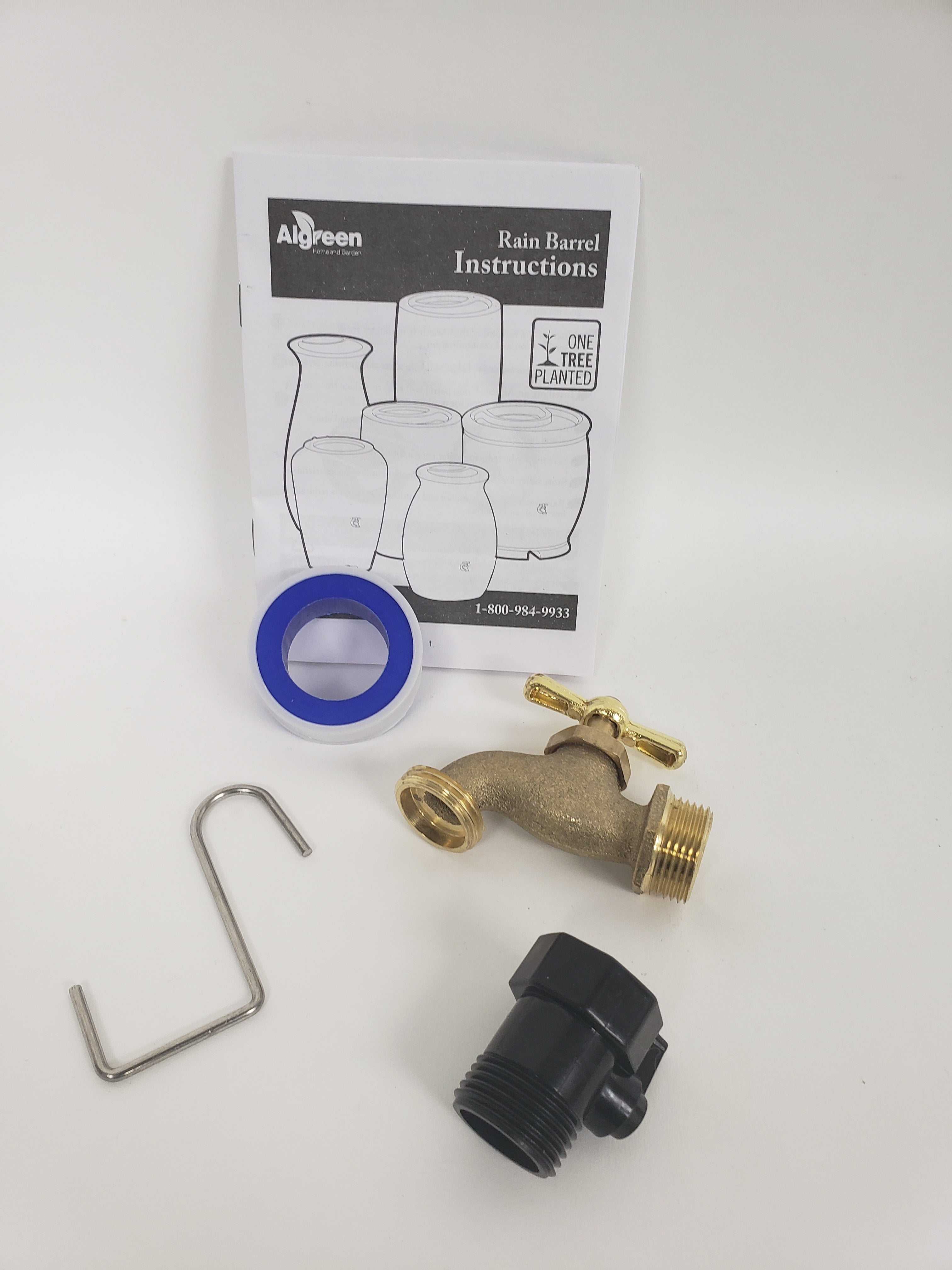 Spigot and Drain Fitting Kit for Athena 50, Athena 80, Castilla 50, EcoCascata 65, Barcelona 100 - Universal Replacement Parts for Fountain Pumps - Perfect for Outdoor Water Features, Garden Ponds, and Decorative Fountains