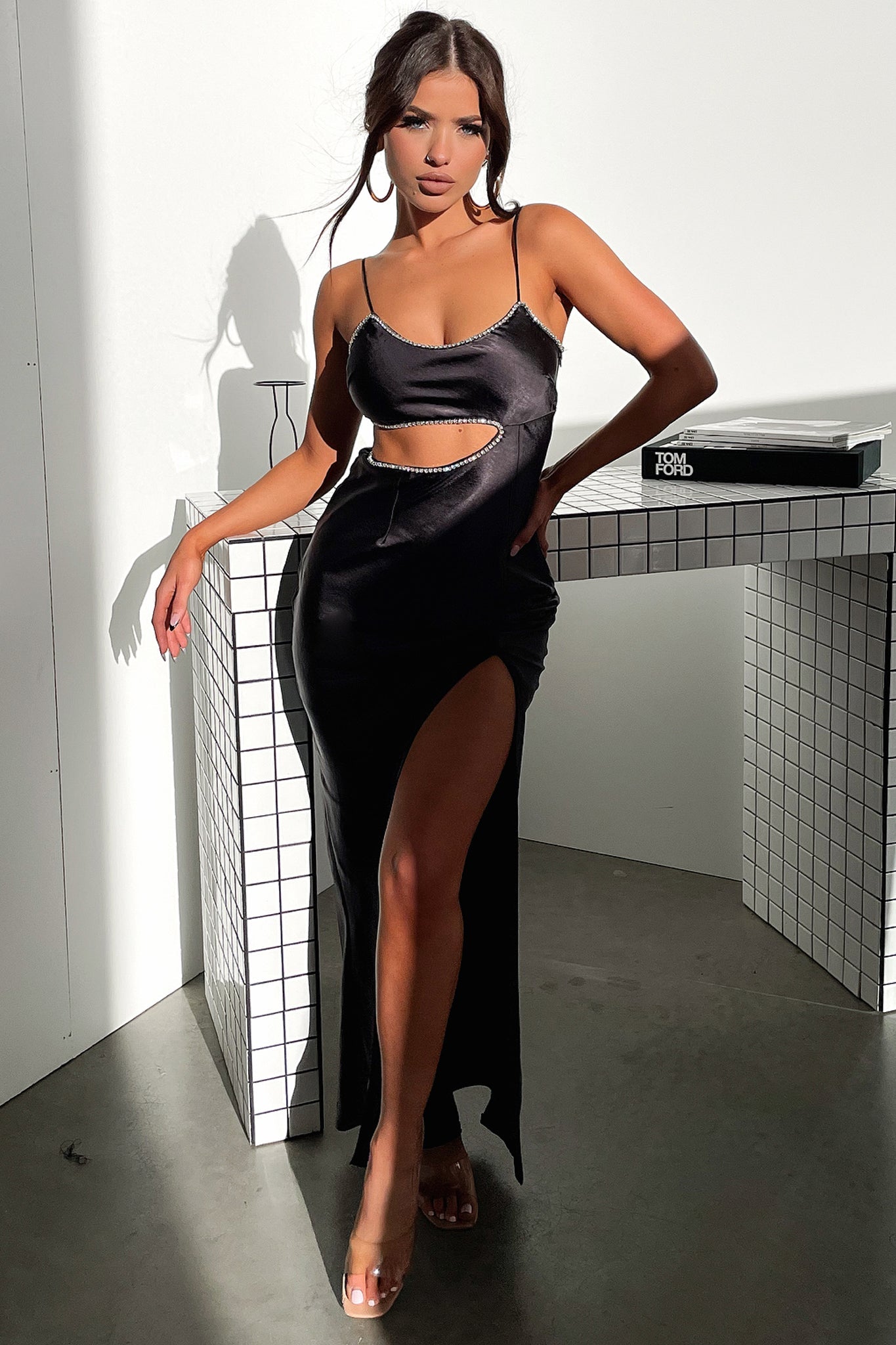 Kiara Maxi Dress for Women - Elegant Black Long Flowy Dress for Summer, Beach, Parties & Special Occasions