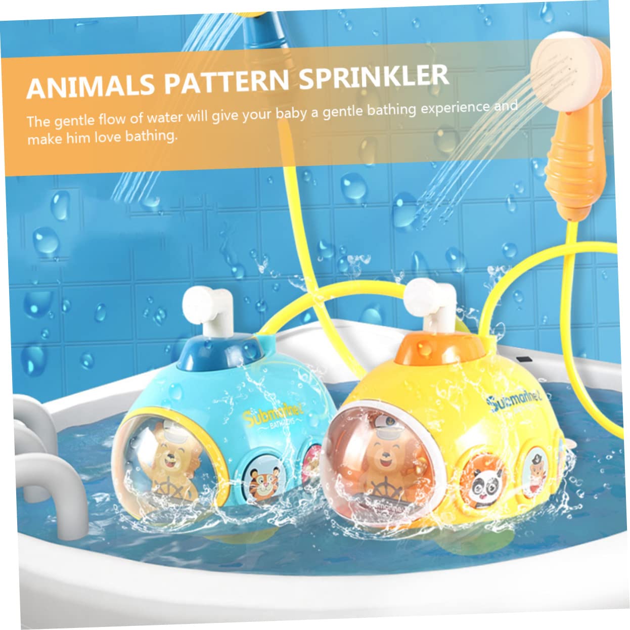 FAVOMOTO 3-Piece Kids Bath Toys Set - Fun Water Play Shower Toys for Toddlers, Durable Plastic Yellow Duck Bath Time Toys for Baby & Children | Perfect for Bathtub, Pool & Outdoor Water Activities