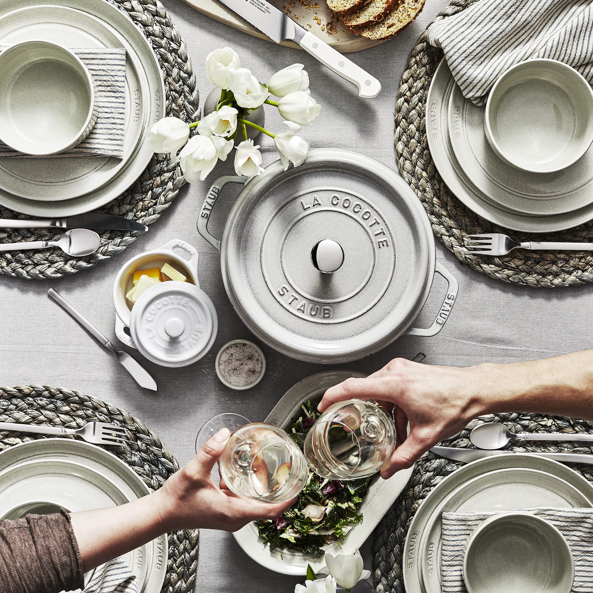 ZWILLING Premier Series Opus 45-Piece Stainless Steel Flatware Set - 300-Year Crafted Special Formula Steel, Dishwasher Safe, Service for 8 - Perfect for Fine Dining, Wedding Gifts & Upscale Entertaining