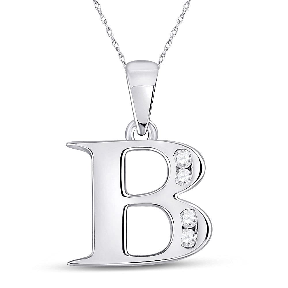 10K White Gold Women's Round Diamond 