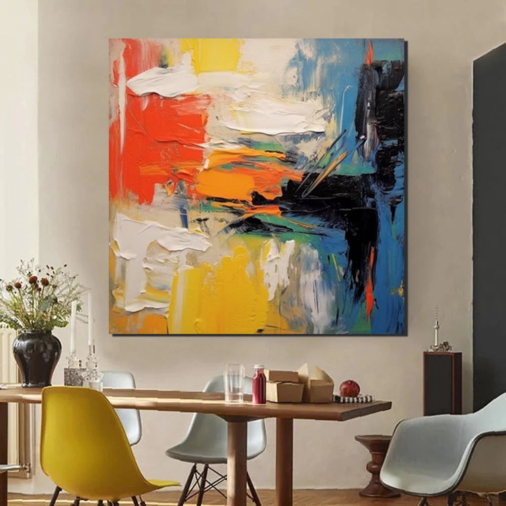 Extra Large Wall Art Paintings - Modern Abstract Acrylic Canvas Art for Dining Room Decor | Contemporary Palette Knife Painting with Heavy Texture | Perfect for Living Room, Bedroom & Office Wall Decor
