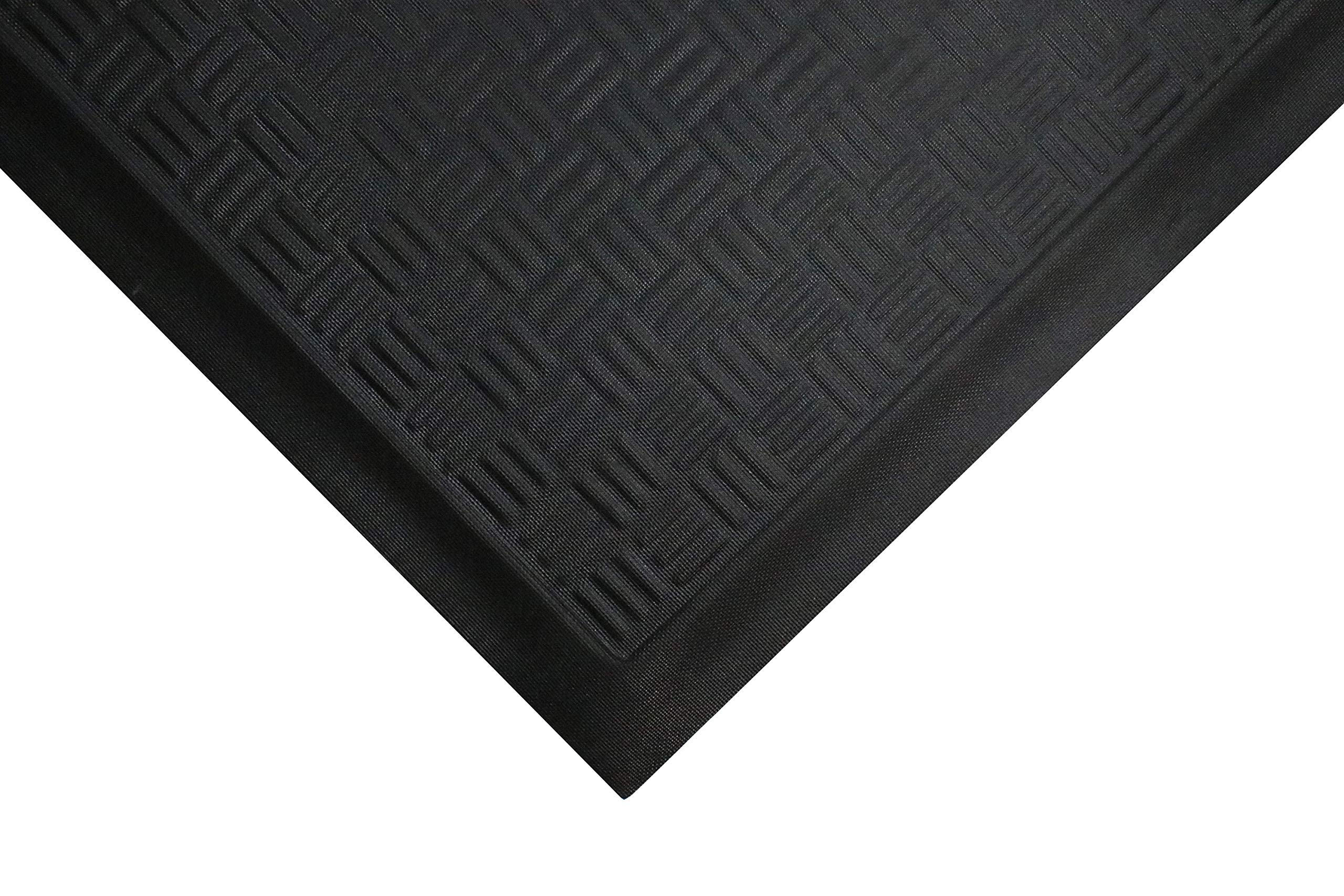 Premium Anti-Fatigue Floor Mat - Commercial Grade Slip Resistant, Oil & Chemical Proof Welding Mat - 3.2'x5.3' Black - Ideal for Workshops, Garages, Kitchens & Industrial Workstations