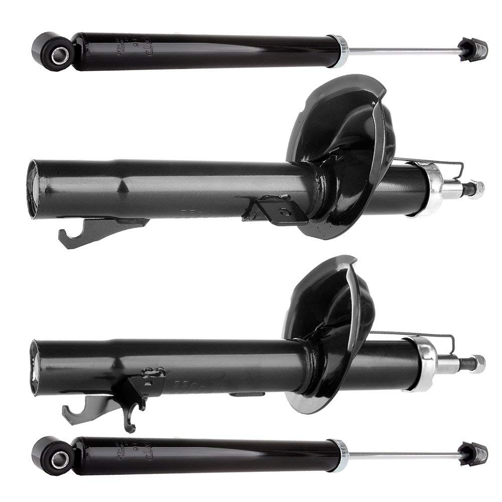 SCITOO Front Struts and Rear Shock Absorbers Kit - 4PCS Replacement for 2000-2005 Ford Focus - Improves Ride Comfort & Handling for City Driving, Highway Cruising & Rough Roads