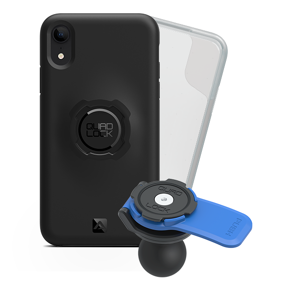 1 Ball Motorcycle Phone Mount Kit - Universal Adjustable Handlebar Holder for iPhone & Smartphones - Perfect for GPS Navigation & Hands-Free Riding