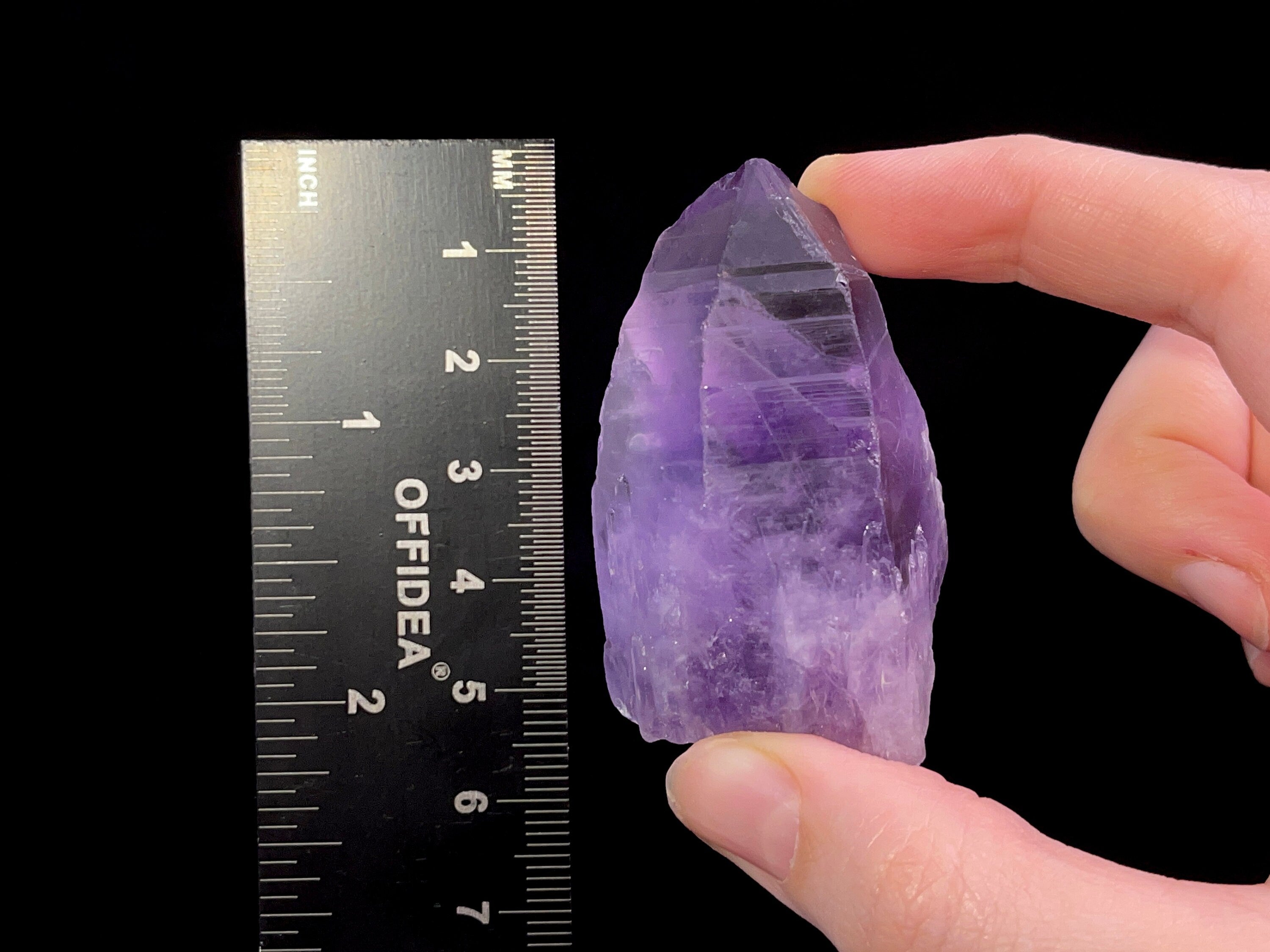 Natural Raw Amethyst Crystal - February Birthstone, Healing Stone, Unique Spiritual Gift for Women & Men, Boho Home Decor for Living Room, Bedroom, Office & Meditation Space