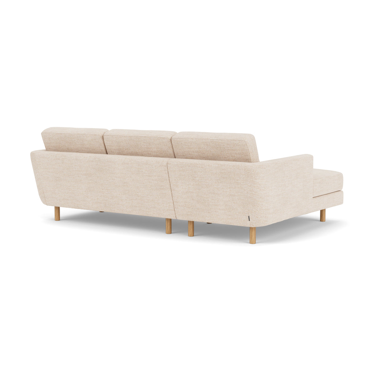Conrad Fabric Left Chaise Sofa - Modern L-Shaped Sectional Couch with Reversible Chaise Lounge for Living Room, Apartment & Home Theater Comfortable Seating