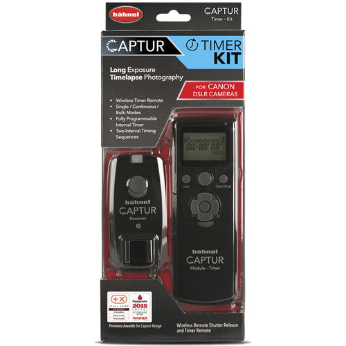Hahnel Captur Timer Kit for Canon DSLR Cameras - Wireless Remote Shutter Release & Intervalometer for Time-Lapse Photography, Bulb Mode & Long Exposure (Perfect for Landscape, Astrophotography & Studio Shooting)