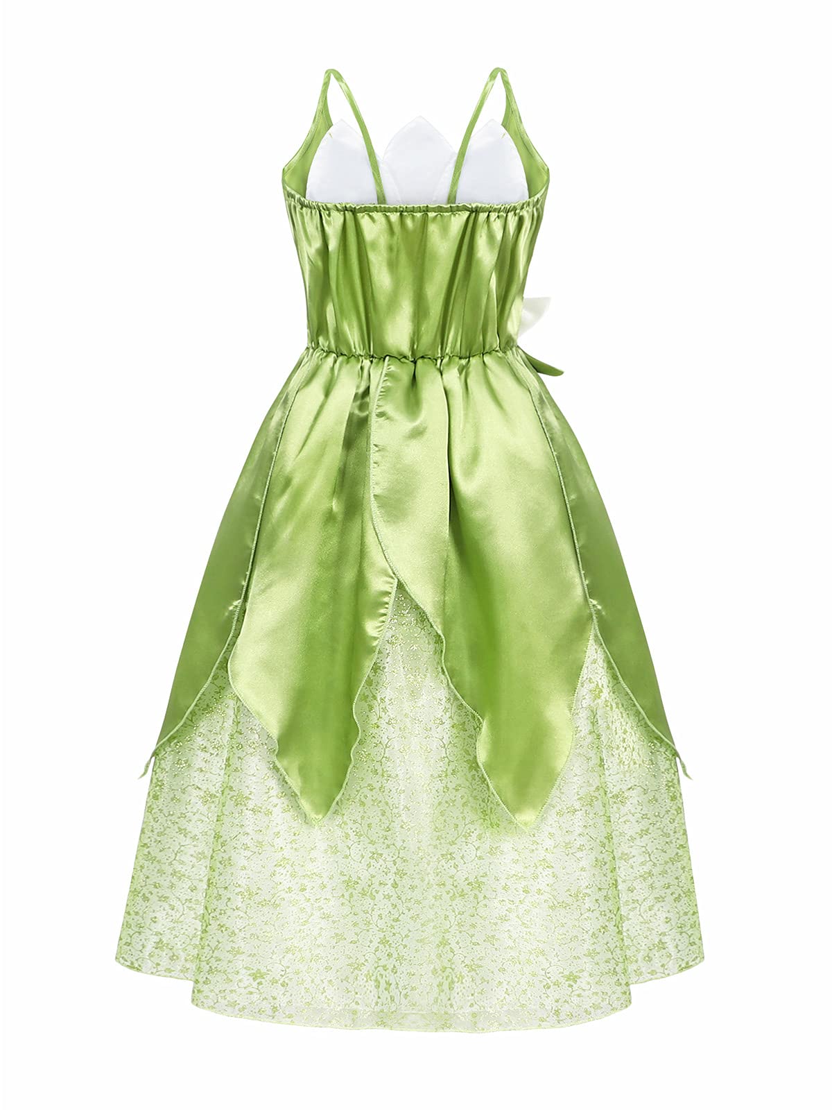 **Princess Tiana Dress for Girls | Halloween Costume & Birthday Party Outfit | Kids Dress Up Clothes | Perfect for Disney Themed Parties & Role Play**