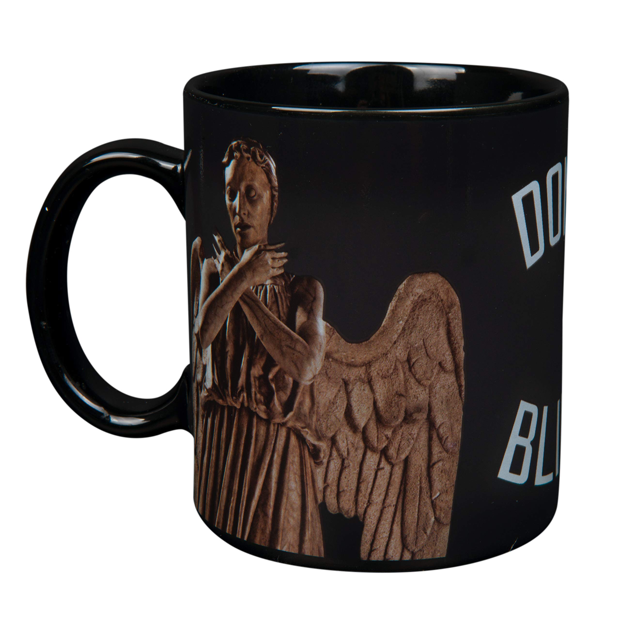 Doctor Who Heat Reveal Ceramic Coffee Mug - Weeping Angel Design Changes with Temperature | Perfect Gift for Sci-Fi Fans & Coffee Lovers | Office, Home & Geek Decor