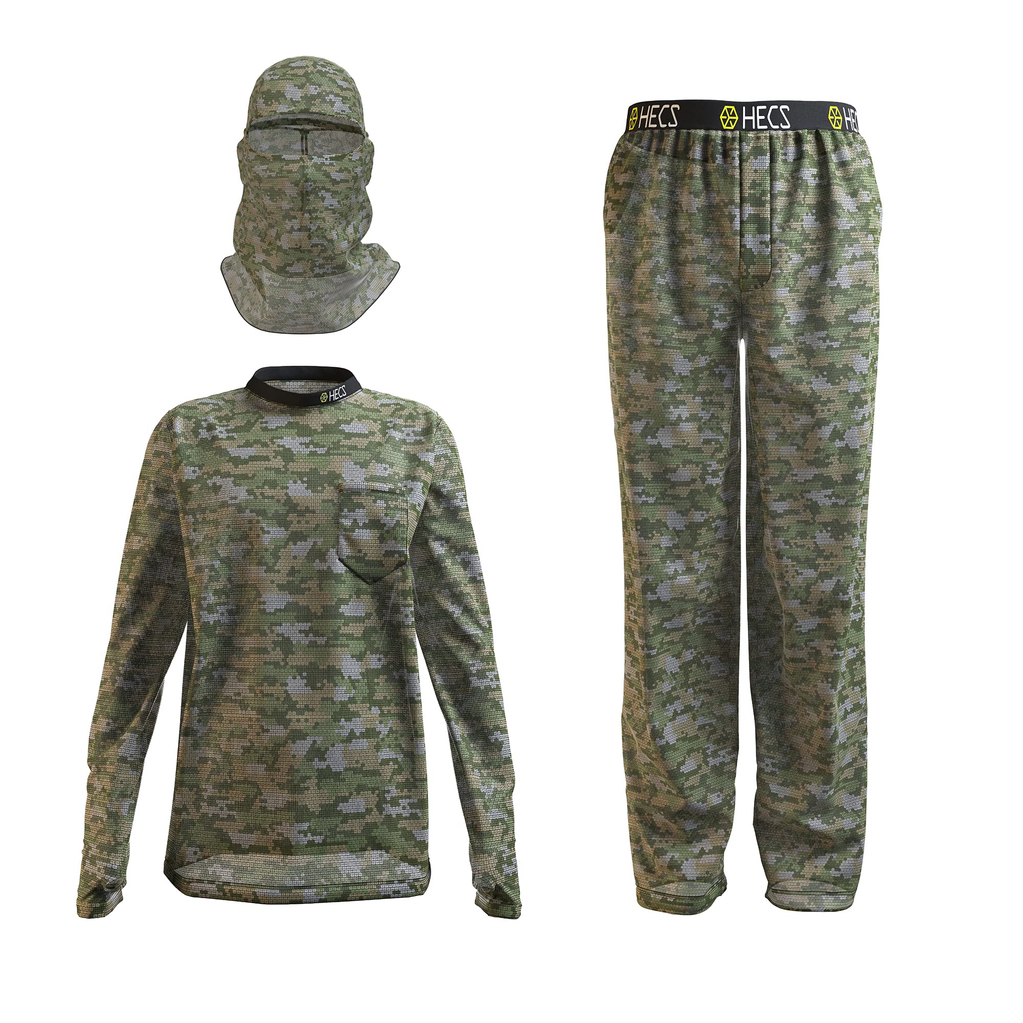 HECS Lightweight Hunting Camo Suit with Bioelectric Shielding Technology for Men | Patented Stealth Hunting Gear | Ideal for Deer Hunting, Bow Hunting & Wildlife Photography