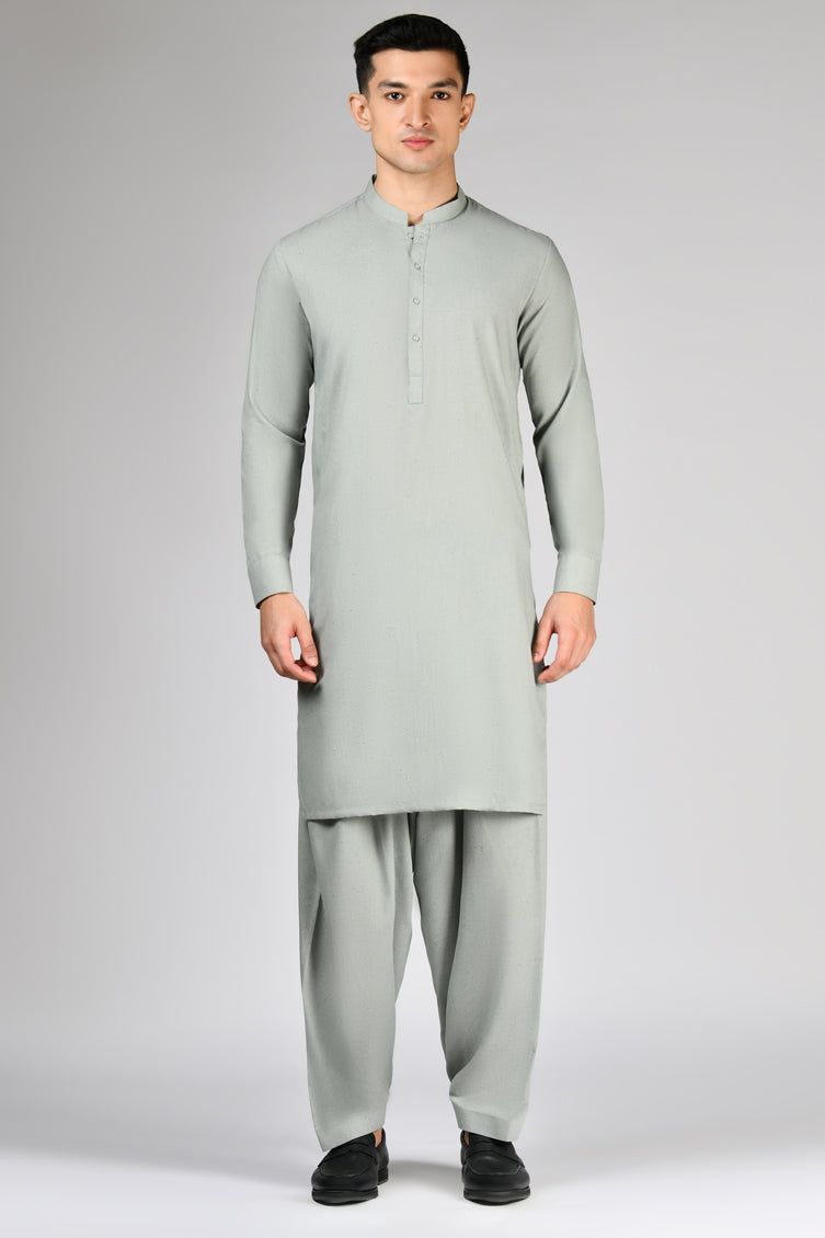 Premium Blended Green Unstitched Suit by J. Junaid Jamshed - Elegant Pakistani Formal Wear for Weddings & Special Occasions