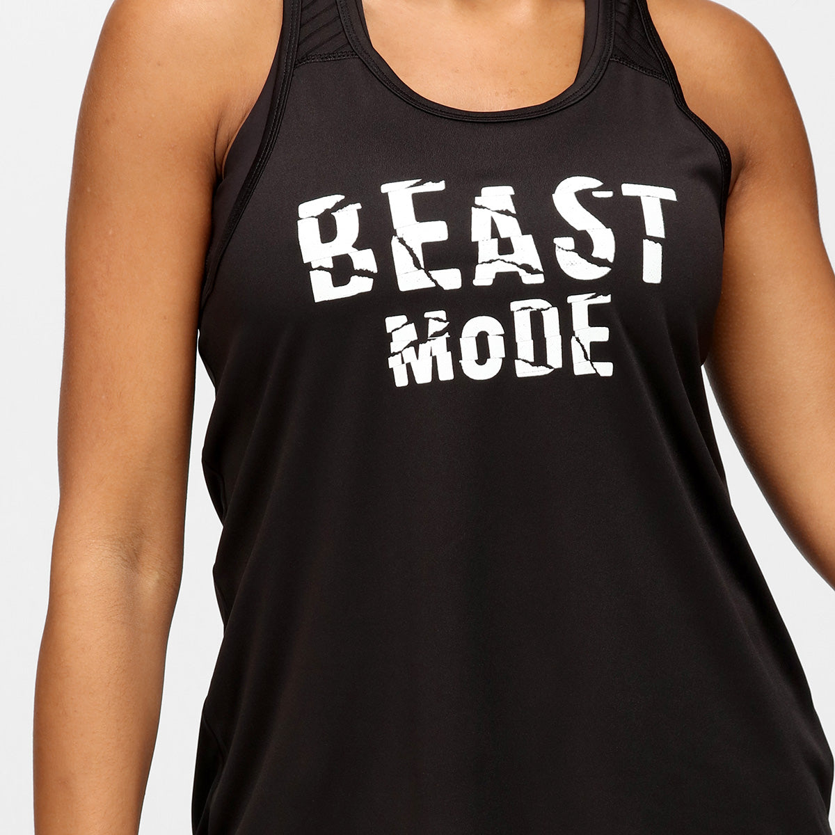Beast Mode Mesh Racerback Vest for Men - Breathable Workout Tank Top for Gym, Running & Fitness Training