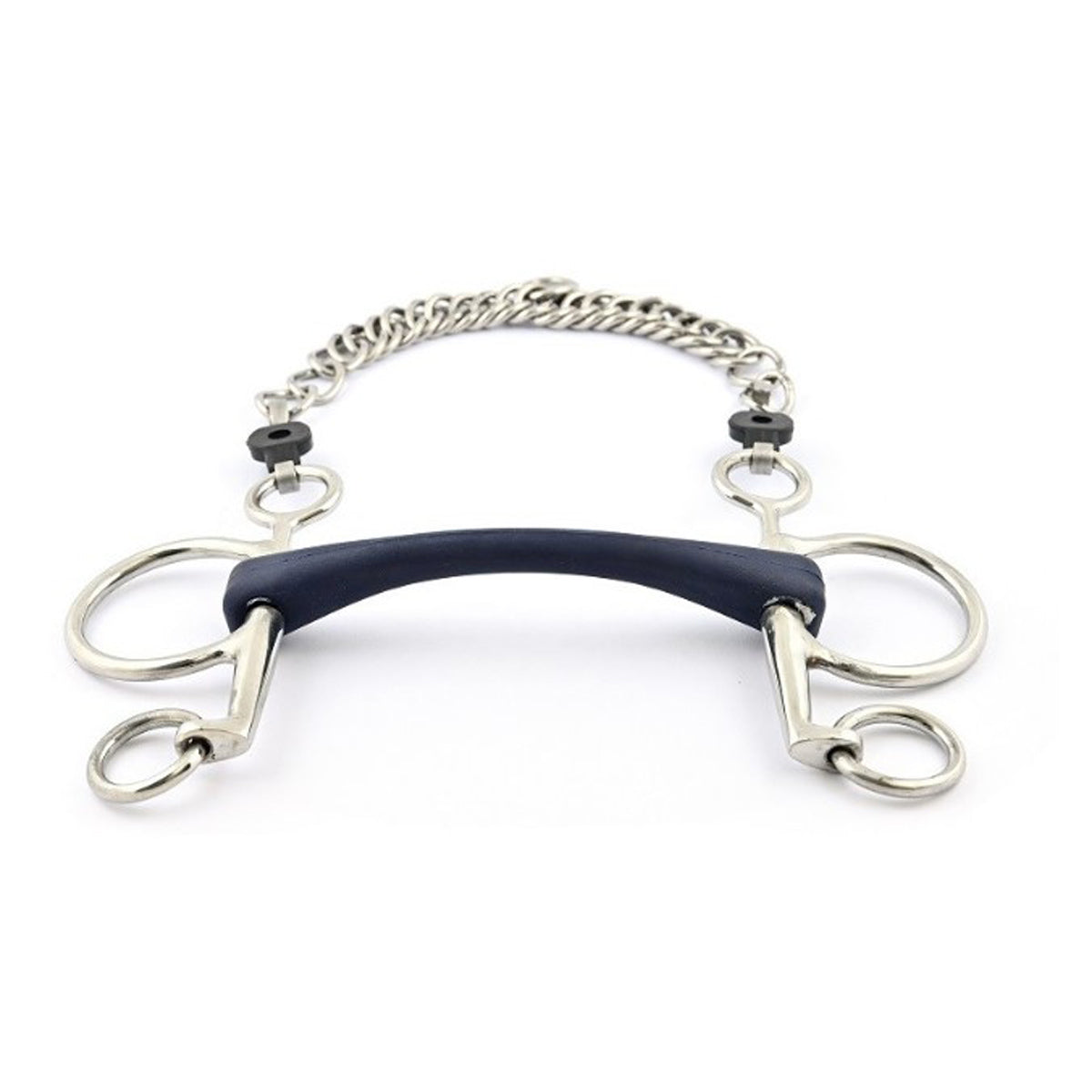 Jump'in Full Cheek Flexible Rubber Pelham Bit - Comfortable Horse Training Bit for Dressage & Jumping - Perfect for English Riding & Show Horses