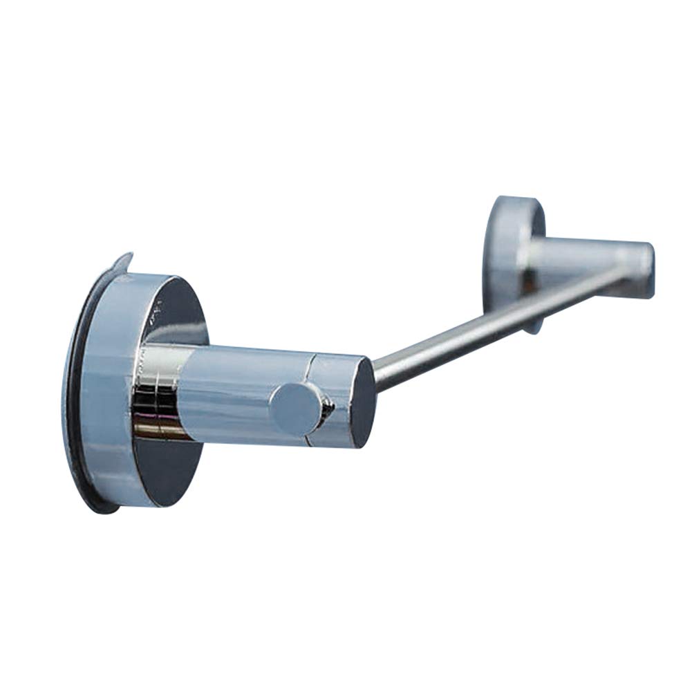 Stainless Steel Wall Mounted Towel Holder - 53cm Bathroom Towel Rack with Suction Cup & No Drill Installation, Waterproof Towel Bar for Kitchen, Bathroom, Gym & Spa (Silver)