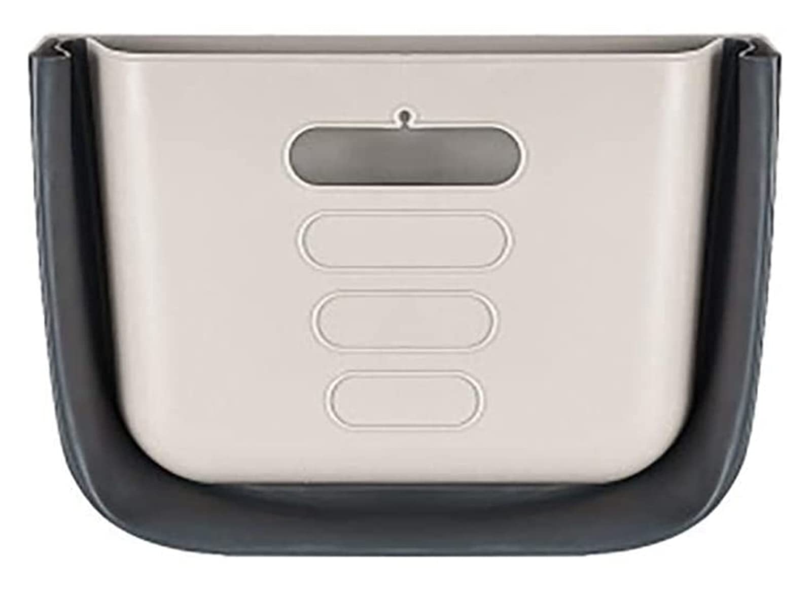 Foldable Hanging Trash Can - Compact Collapsible Garbage Bin for Kitchen Cabinet, Drawer, Bedroom & Car - Space Saving Waste Basket (Gray) - Perfect for Small Spaces, RVs & Office Use