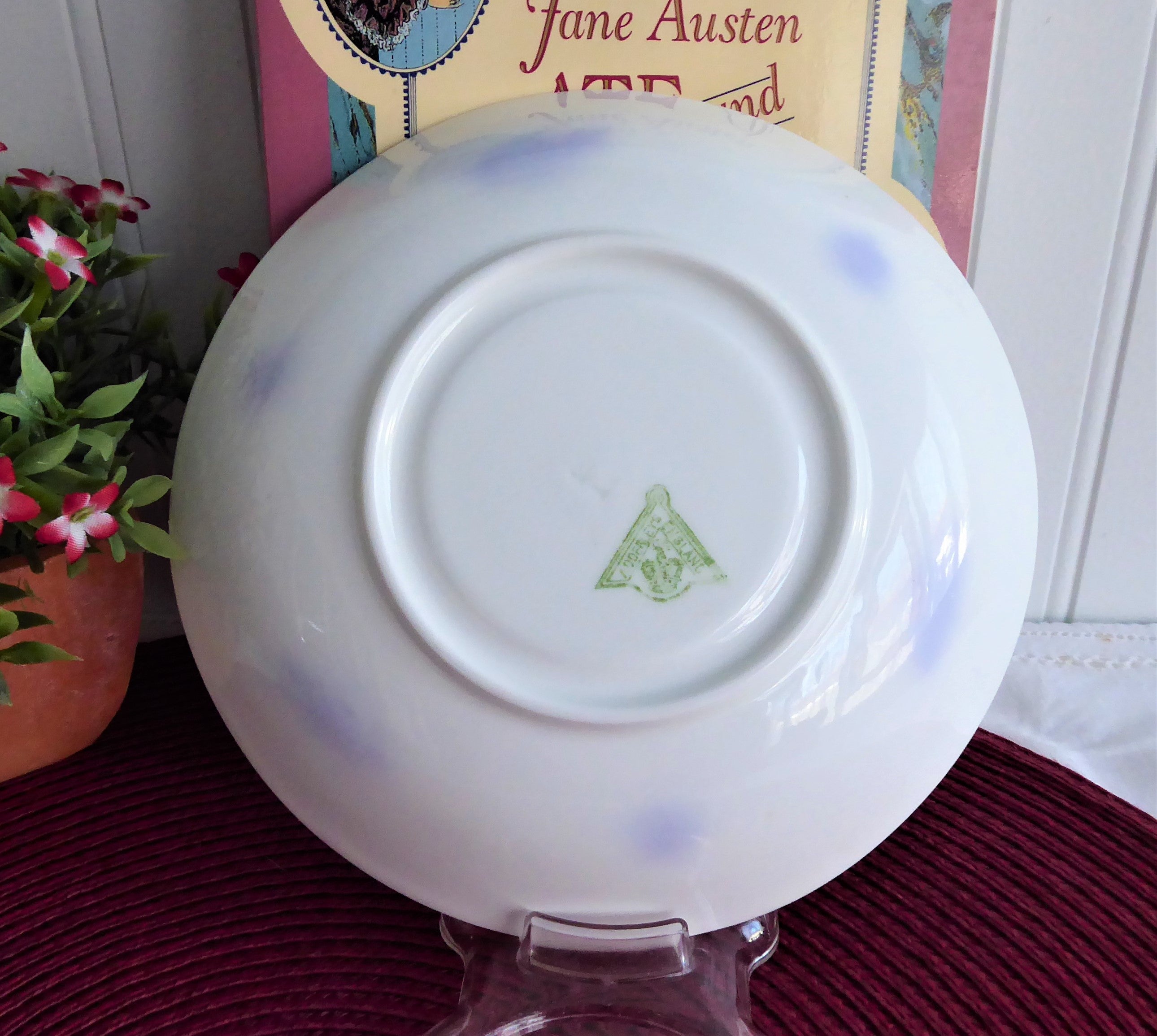 Vintage Adderleys Blue Chelsea Cup and Saucer Set - Sprigged Ironstone China from 1890s - Perfect for Afternoon Tea, Collectible Antique English Tableware