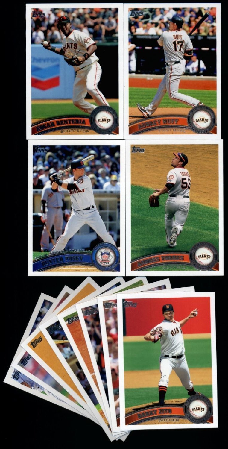 2010-2014 Topps San Francisco Giants World Series Complete Team Set - 100+ Cards Including Buster Posey & Madison Bumgarner Rookie Cards in Protective Acrylic Cases | Perfect Baseball Memorabilia Gift for MLB Fans & Collectors | Ideal for Display, Trading, and Sports Collections