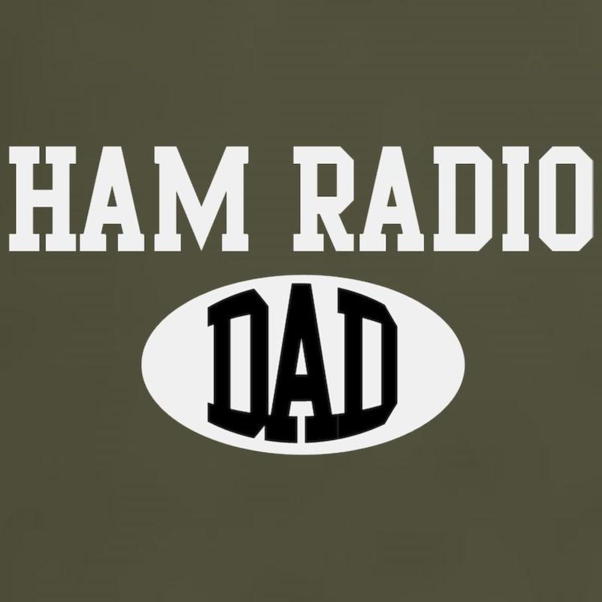 Ham Radio Dad Dark T-Shirt for Men - 100% Cotton Classic Graphic Tee - Perfect for Father's Day Gifts, Radio Enthusiasts & Casual Wear