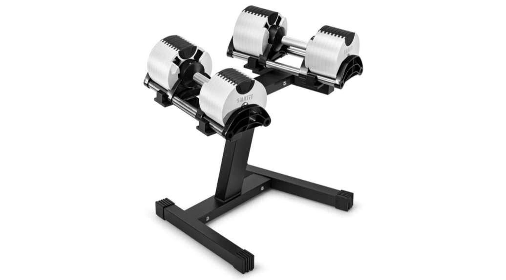 NÜOBELL 80lb Adjustable Dumbbell Set - Premium Home Gym Equipment for Strength Training & Weightlifting - Perfect for Home Workouts, CrossFit, and Fitness Enthusiasts