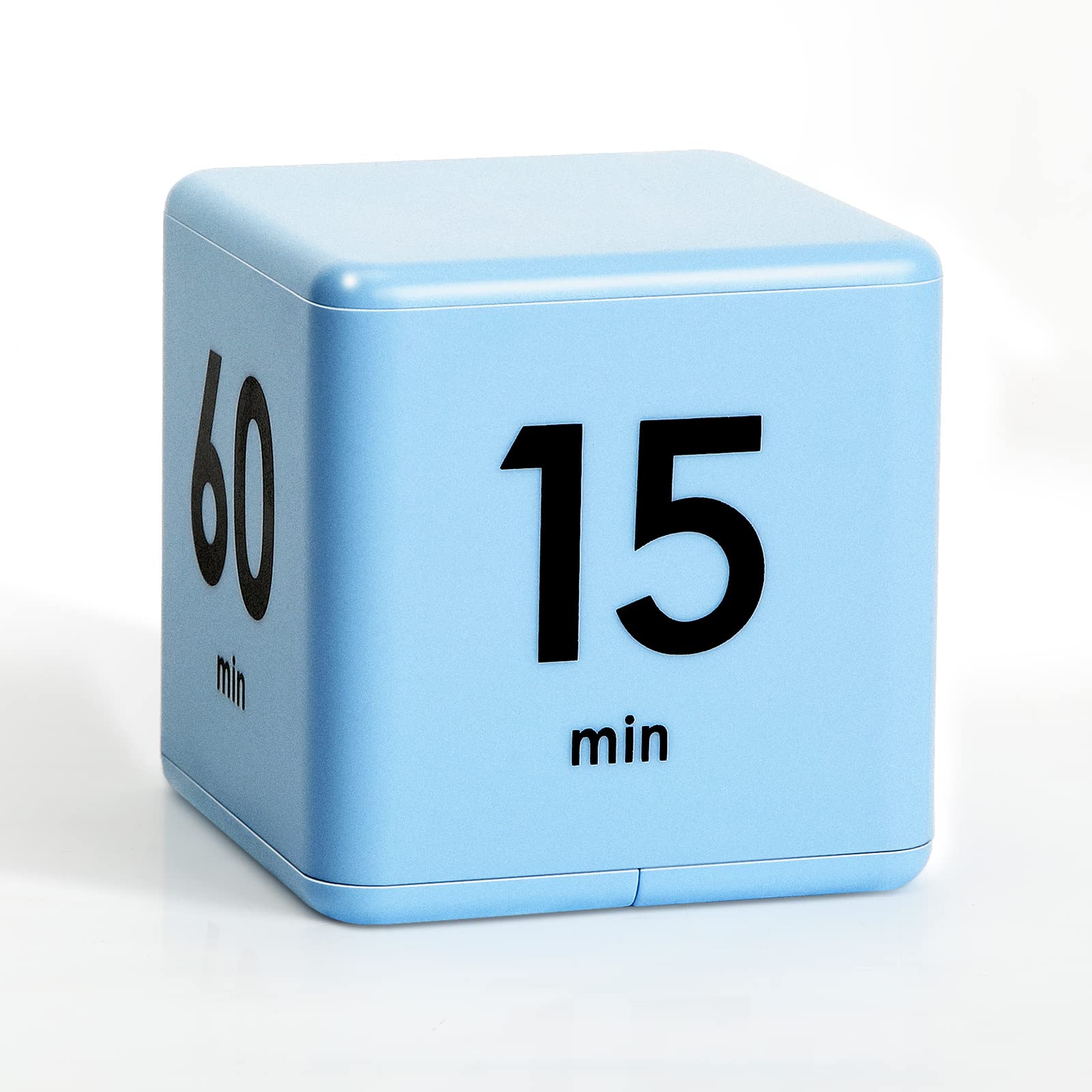 Weewooday 2.6 Inch Cube Timer Block - ADHD Focus Tool, Productivity Timer for Work & Study with Gravity Sensor - 15/20/30/60 Minute Countdown - Blue (Perfect for Kitchen, Office, Gym & Classroom Time Management)
