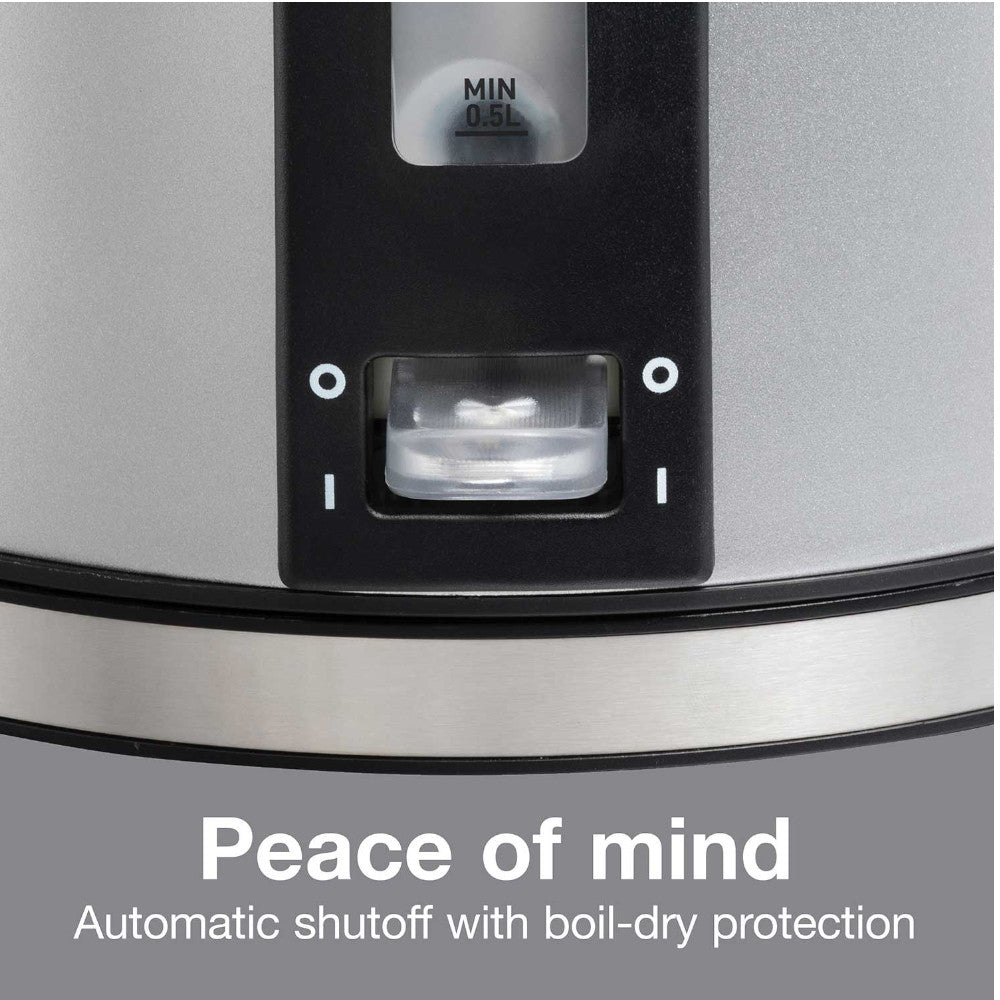 Proctor Silex 41035C Electric Dome Kettle with Water Level Gauge - Fast Boiling for Tea, Coffee & Instant Meals in Home or Office