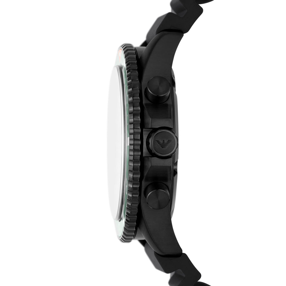 Emporio Armani AR11463 Men's Diver Chronograph Watch - Waterproof Stainless Steel Luxury Timepiece for Diving, Swimming & Everyday Wear