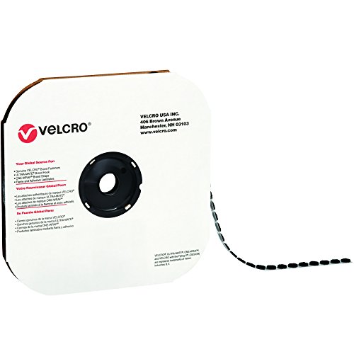 VELCRO® Hook and Loop Tape Dots - 3/4 Inch Black Fasteners (1028 Pieces per Pack) - Strong Adhesive for Home, Office, Crafts, and DIY Projects - Perfect for Organizing Cables, Hanging Decorations, and Securing Items