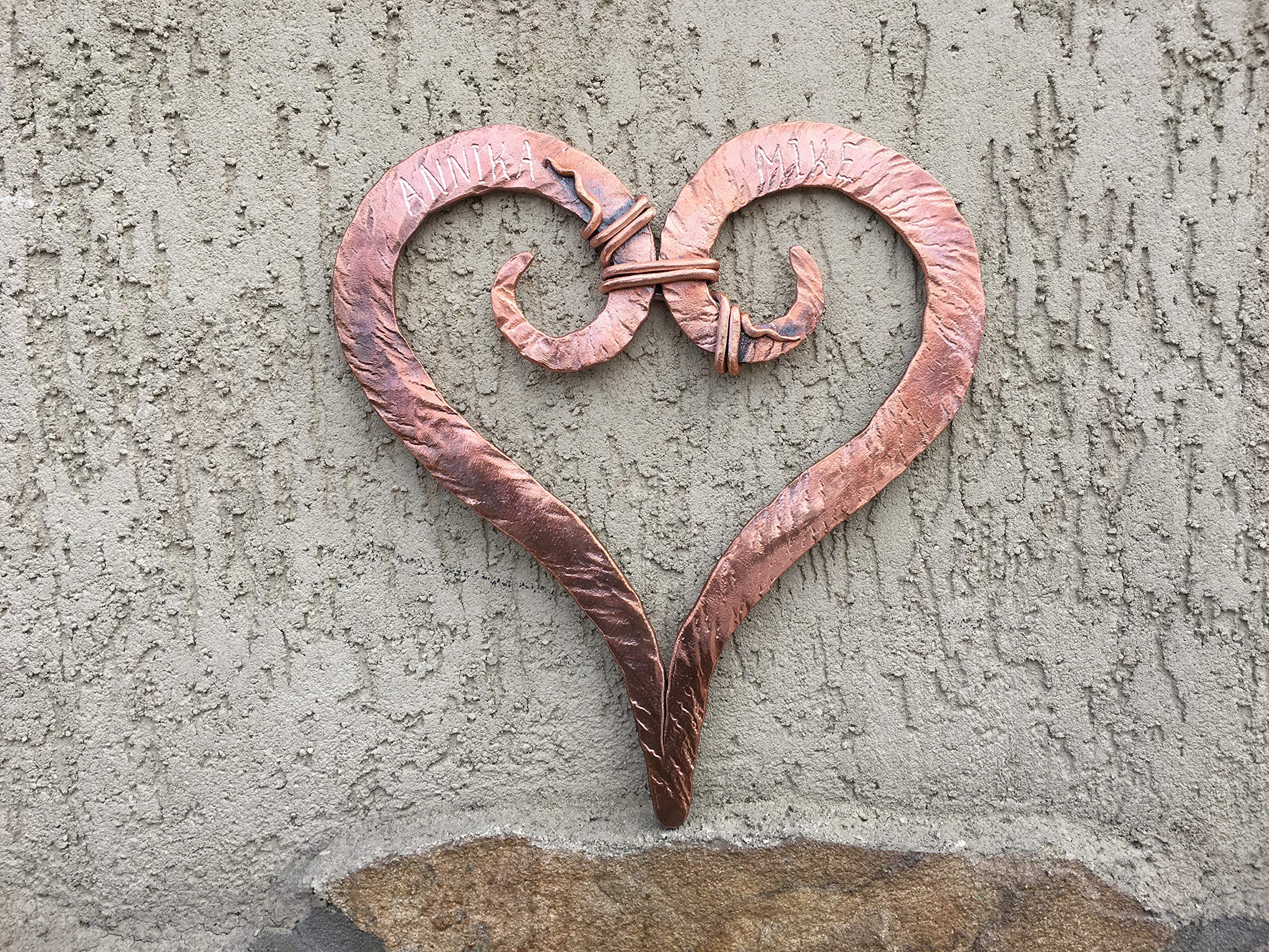 Copper Anniversary Gift for Her - Elegant Copper Heart Keepsake - 7th Year Wedding Gift for Couples - Perfect for Anniversaries, Romantic Occasions & Home Decor