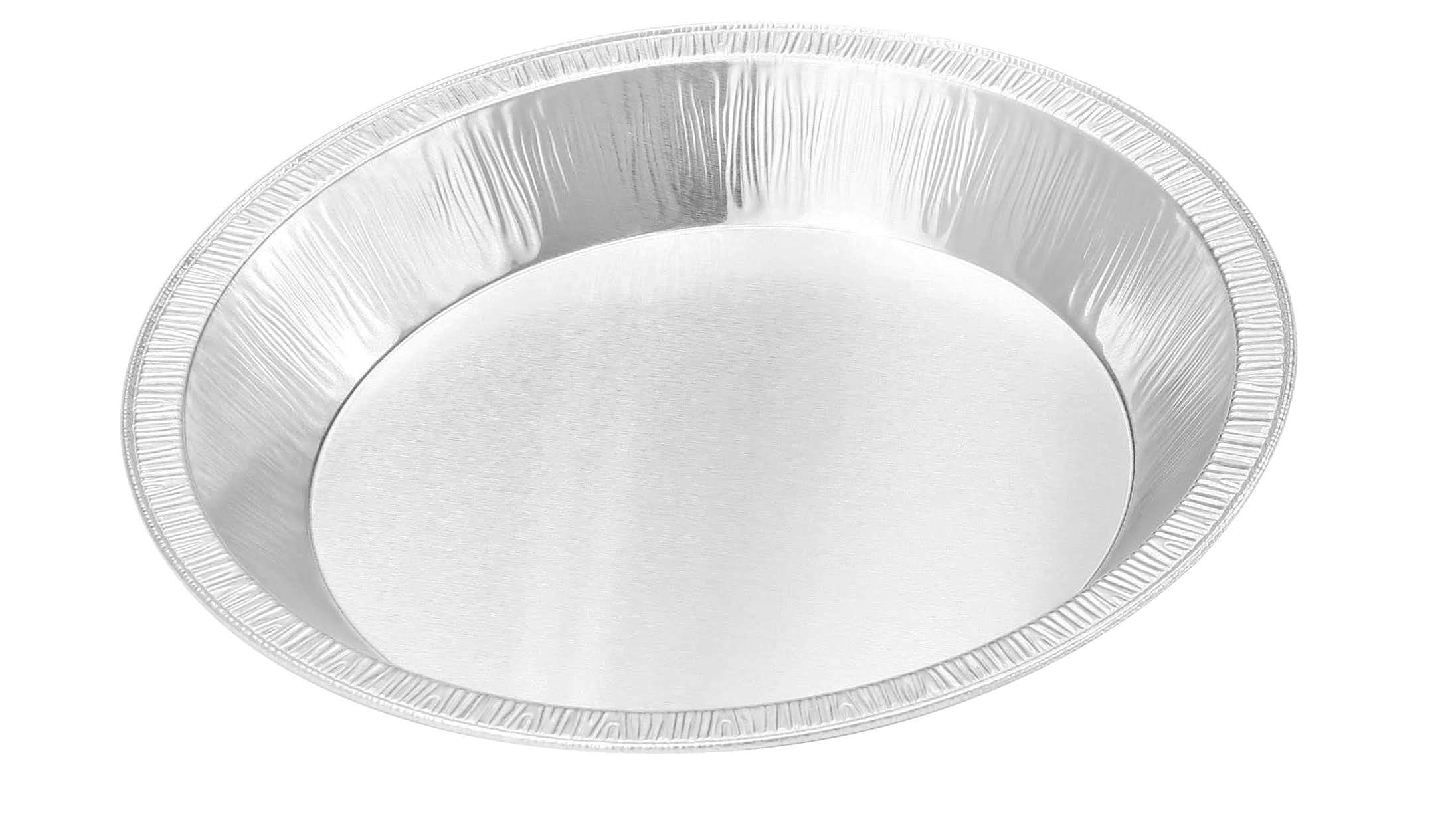 KitchenDance 9 Inch Disposable Pie Pans - 50 Gauge Recyclable Aluminum Pie Tins with Smooth Wall Design for Perfect Baking - Set of 500 Silver Pie Plates for Pies, Quiches, Pot Pies & Dinner Recipes - Ideal for Home Bakers, Restaurants & Catering Events