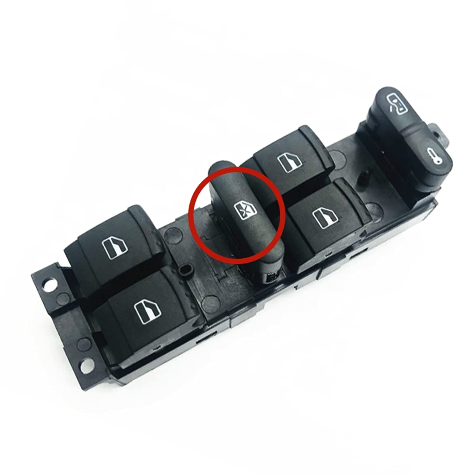 1J4959857C Power Window Switch - Compatible with Skoda Fabia, Octavia, Superb Wagon - Driver Side Window Control Switch - Easy Installation & Replacement - Perfect for Car Window Repair & Maintenance
