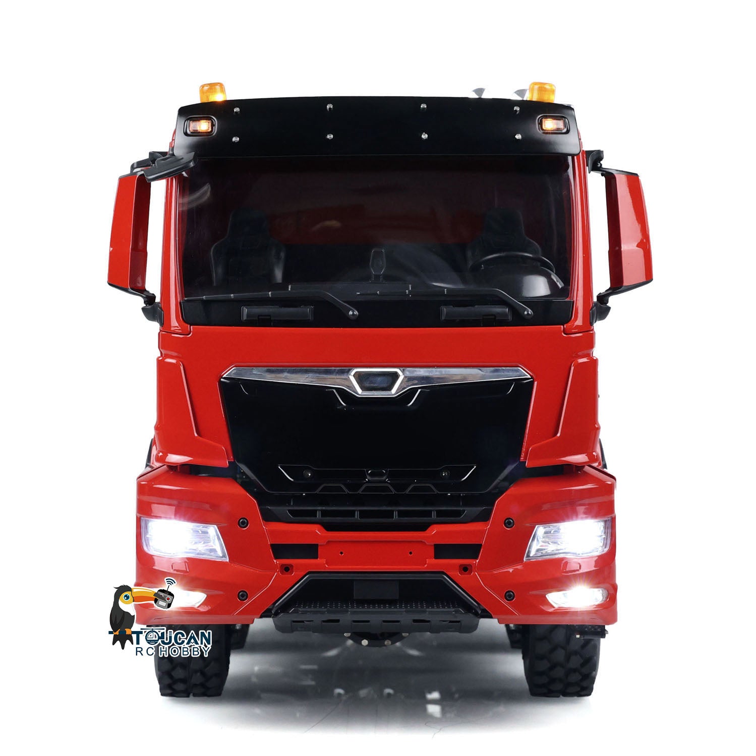 1/14 Scale LESU Custom RTR RC Hydraulic Dump Truck - 8x8 Metal Chassis with Cabin, FS I6S Motor, Servo & ESC - Realistic Sound, Lights & Smoke Effects for Construction Site Play and RC Hobby Enthusiasts