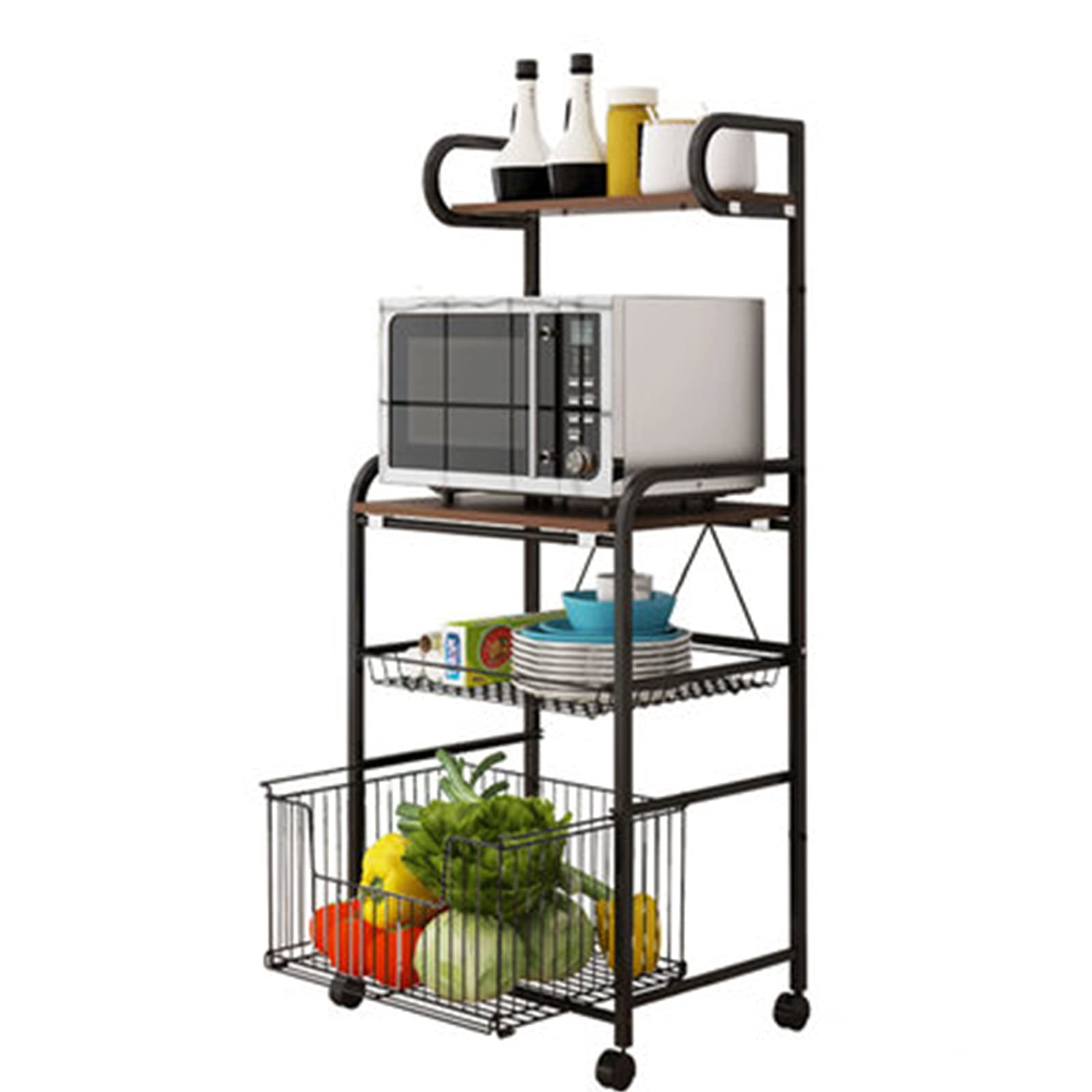 4-Tier Adjustable Kitchen Organizer Rack - 19.6