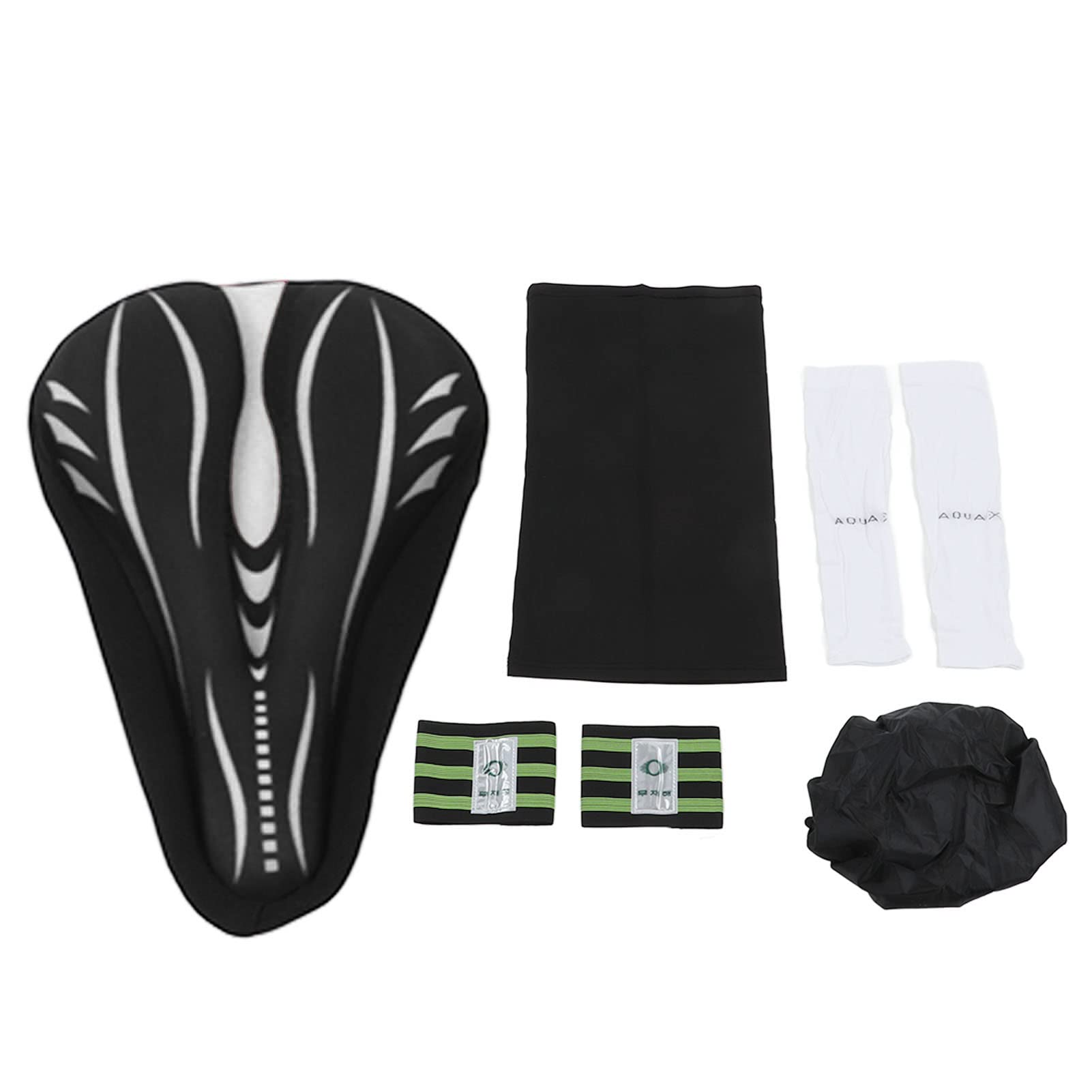 BuyWeek Anti-Slip Ergonomic Bike Seat Set - Breathable Bicycle Saddle with Bungee Cord for Mountain Bikes | Comfortable Cycling for Commuting & Outdoor Adventures