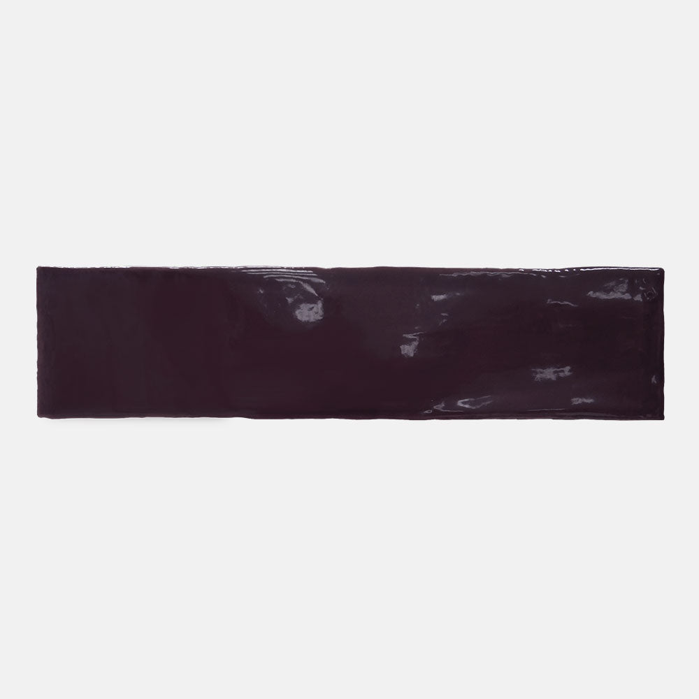 Evolution Wine 75x300 Glossy Subway Tile - Premium Ceramic Wall Tile for Kitchen Backsplash, Bathroom & Shower Renovation - Perfect for Modern Home Decor