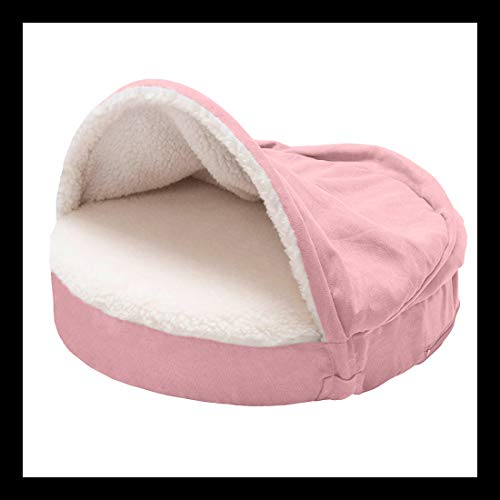Faux Lambswool & Suede Pink