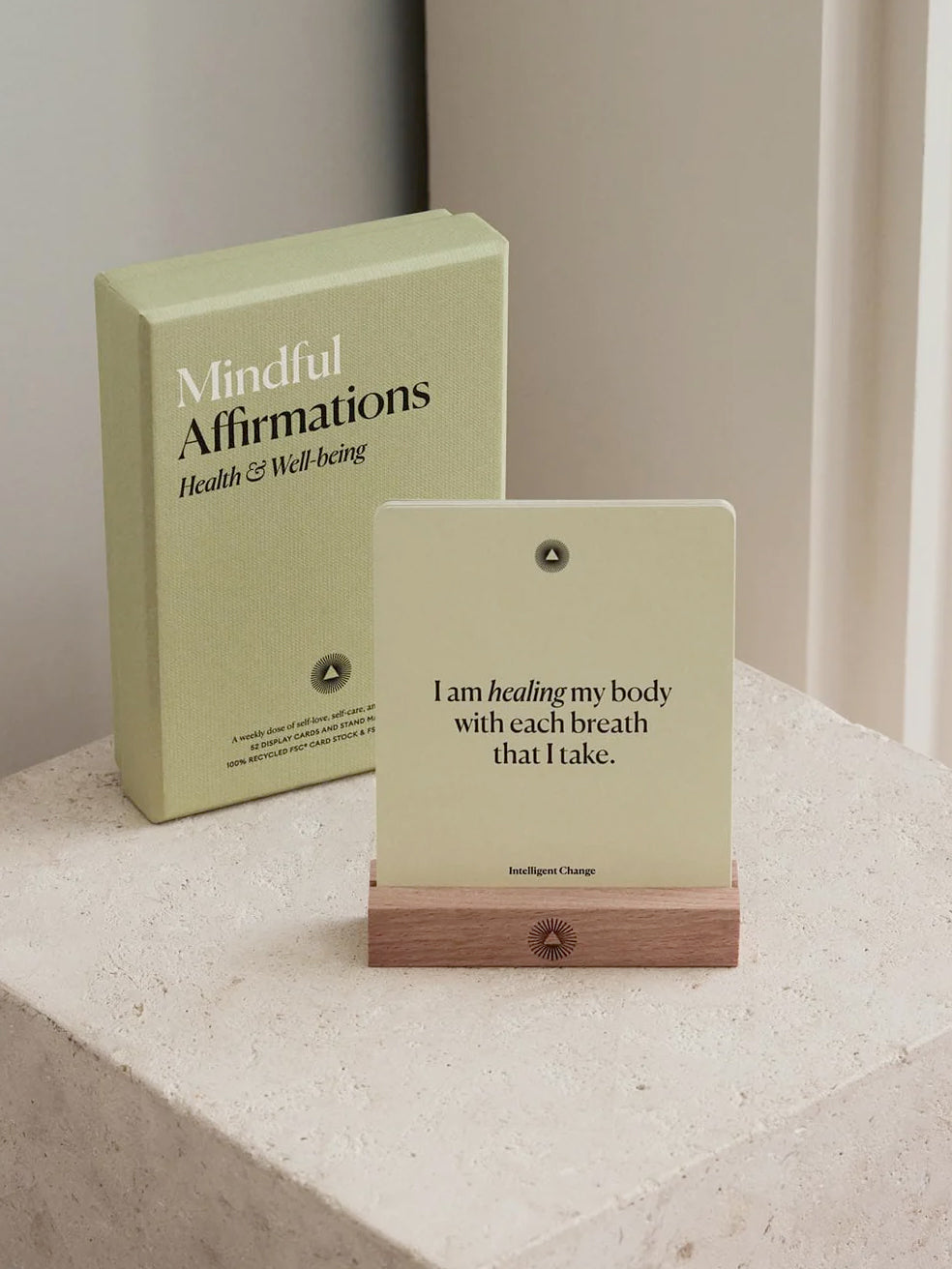Intelligent Change Mindful Affirmations Cards - Daily Positive Affirmations for Mental Health & Wellbeing - Perfect for Meditation, Yoga, and Self-Care Routines