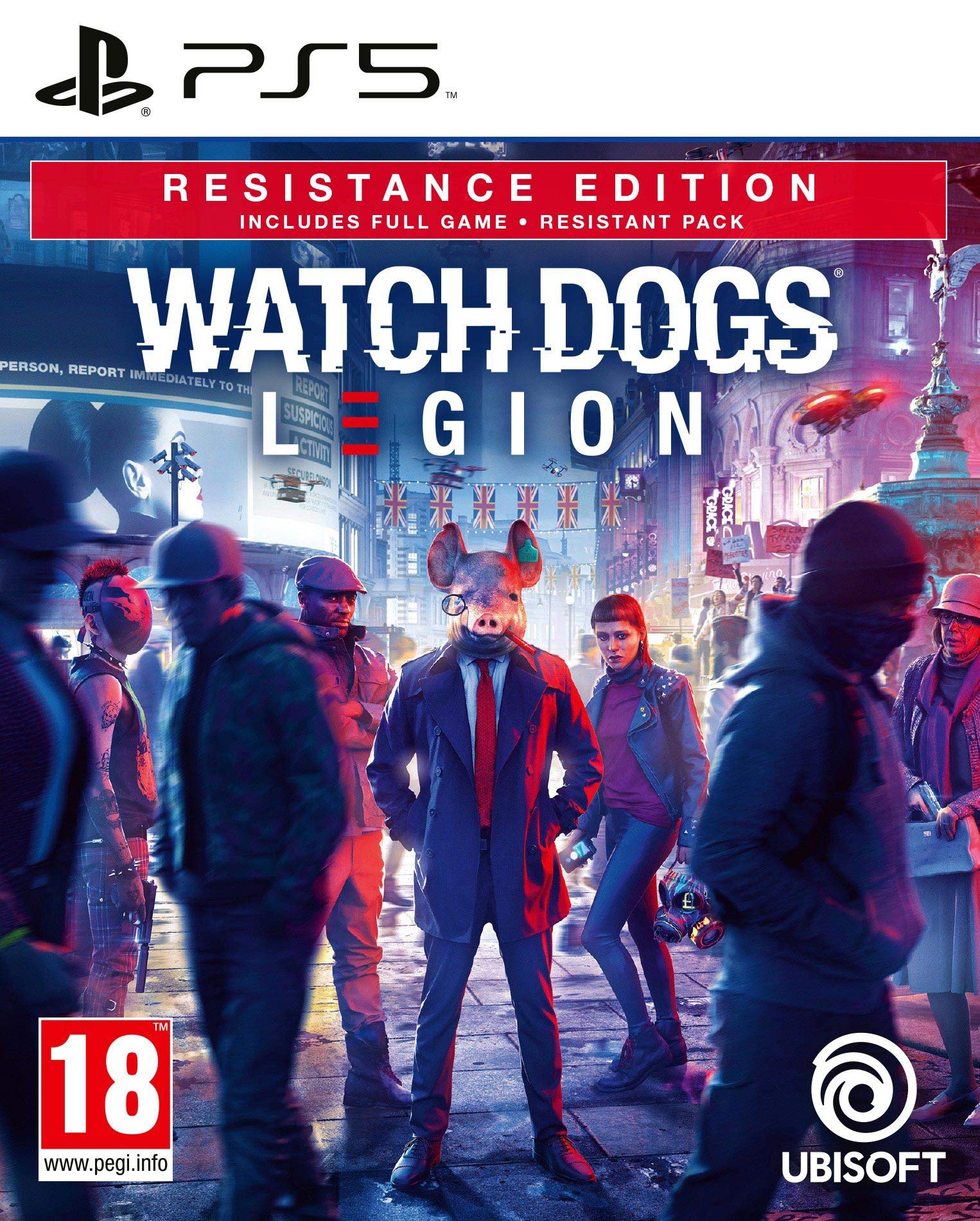 Watch Dogs Legion Resistance Edition - PlayStation 5 (PS5) | Open World Action Game | Perfect for Fans of Cyberpunk & Stealth Missions