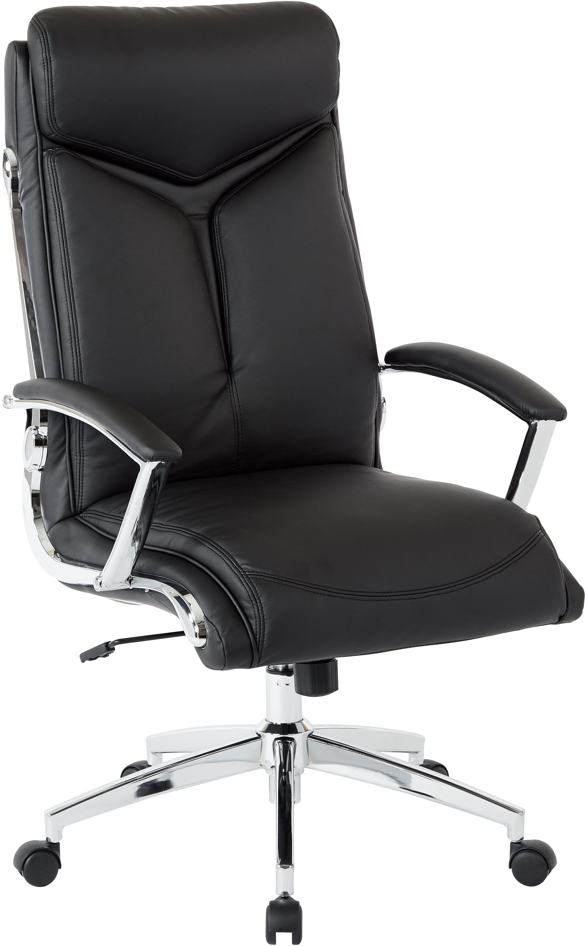 Office Star Work Smart™ Executive High Back Chair - Faux Leather Ergonomic Office Chair [FL90071C] for Home & Business Workspaces