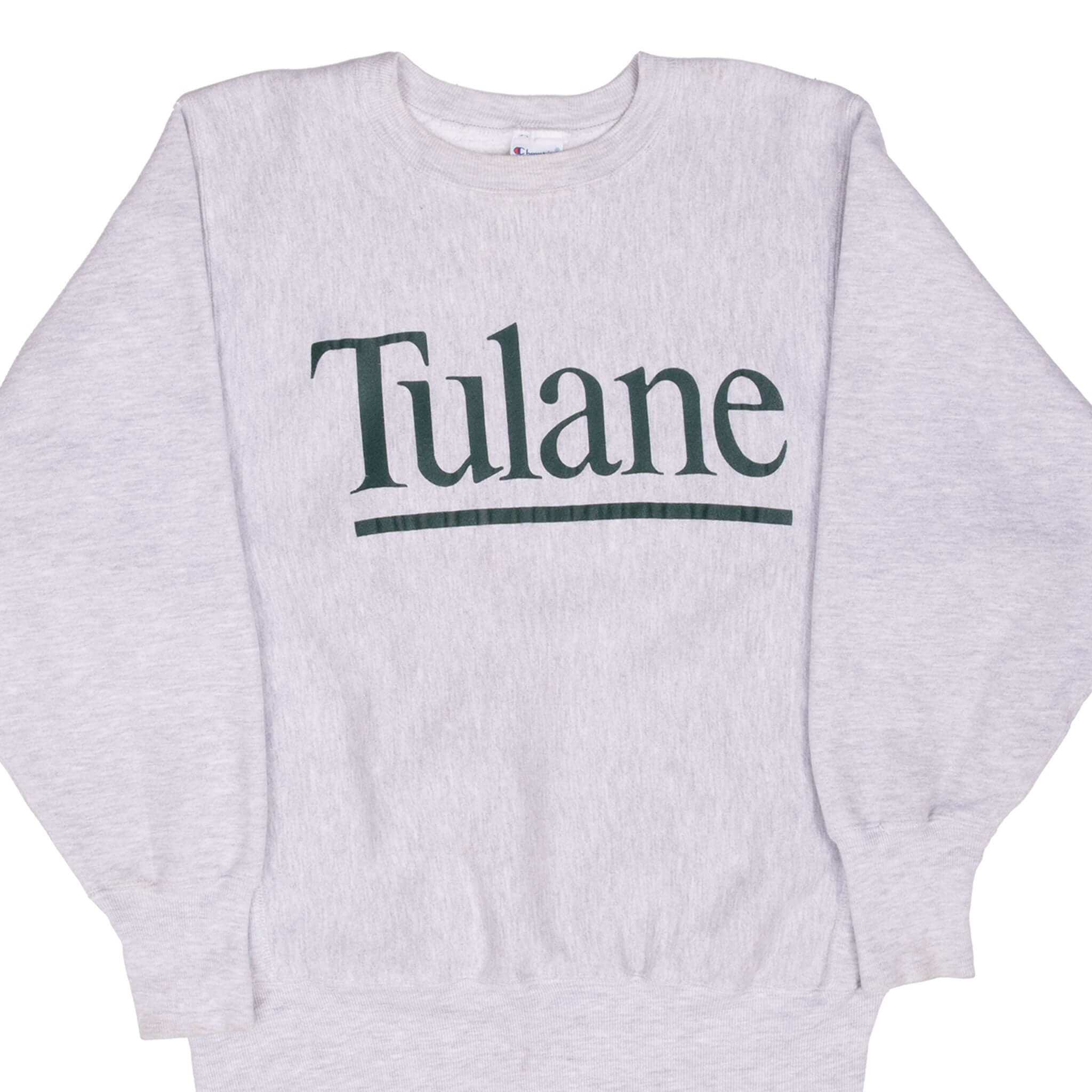 Vintage Champion Reverse Weave Tulane University Sweatshirt 1990s Medium - Retro College Hoodie for Casual Wear & Street Style Fashion